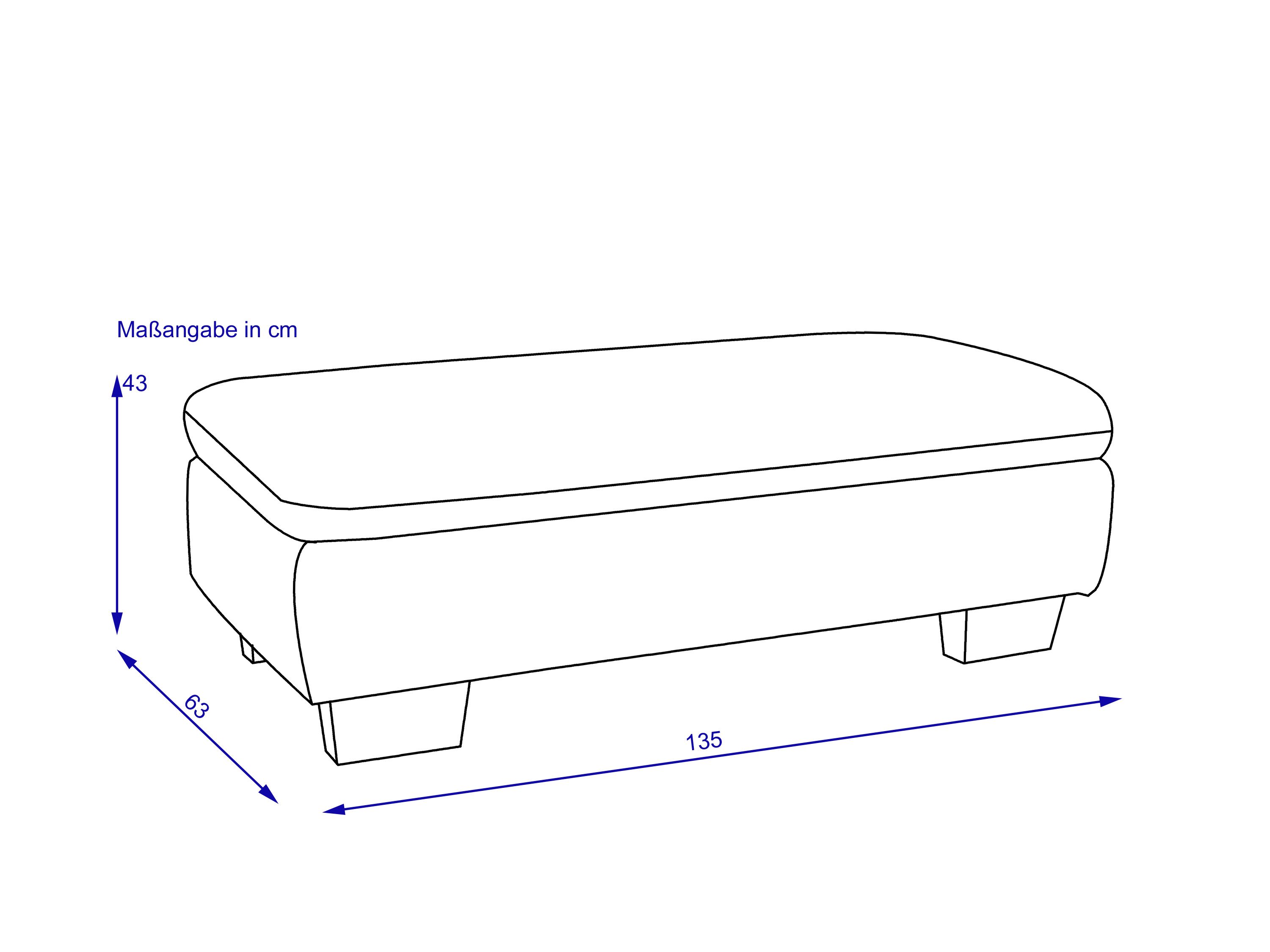 Hocker SYSTEMPOLSTER XXL aufklappbar MARGO