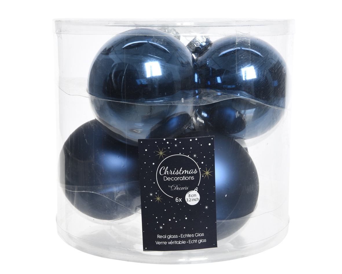Weihnachtskugel-Box NACHTBLAU