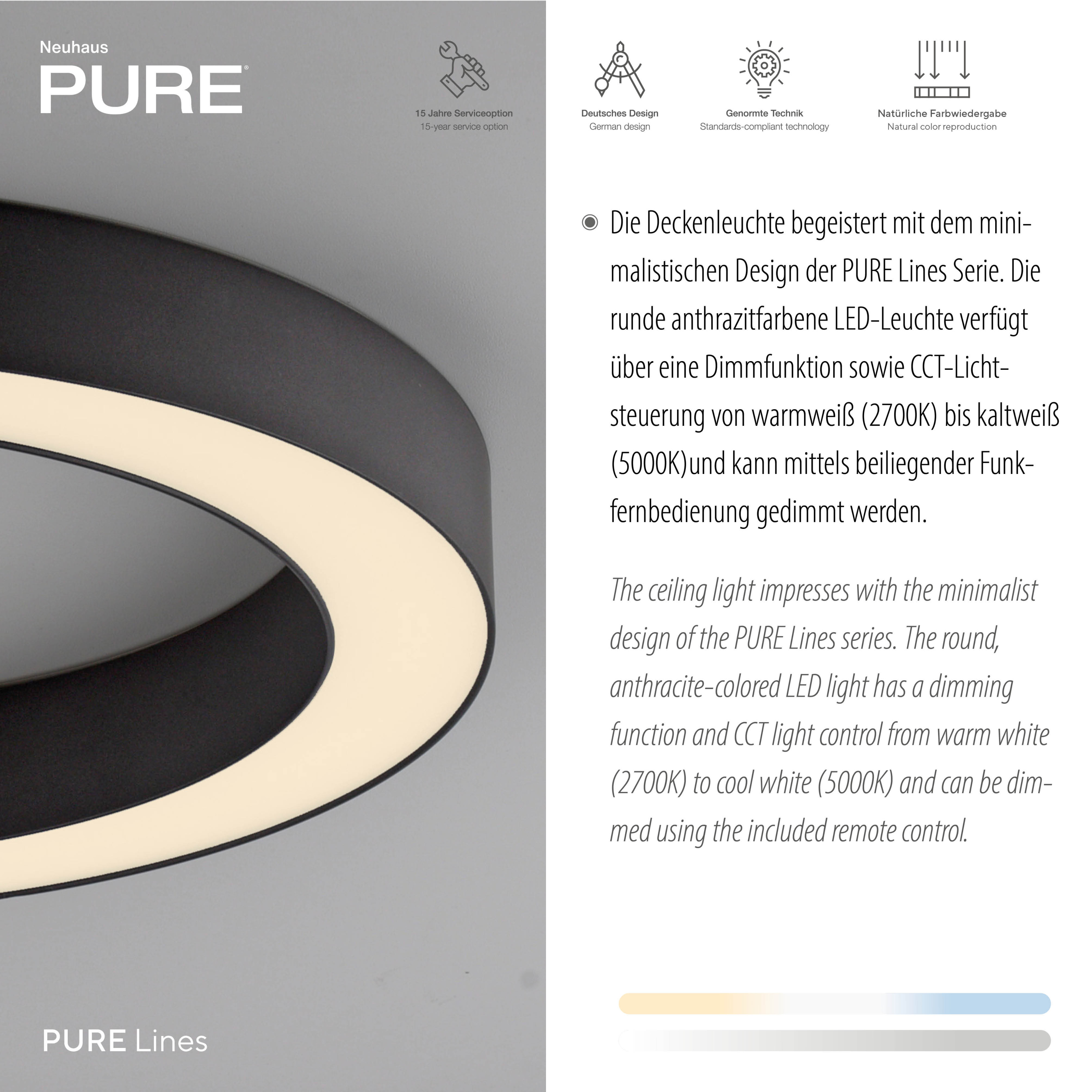 Deckenleuchte PURE LINES ROUND