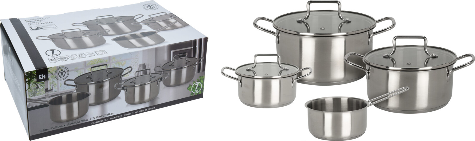 Topf-Set SILVER