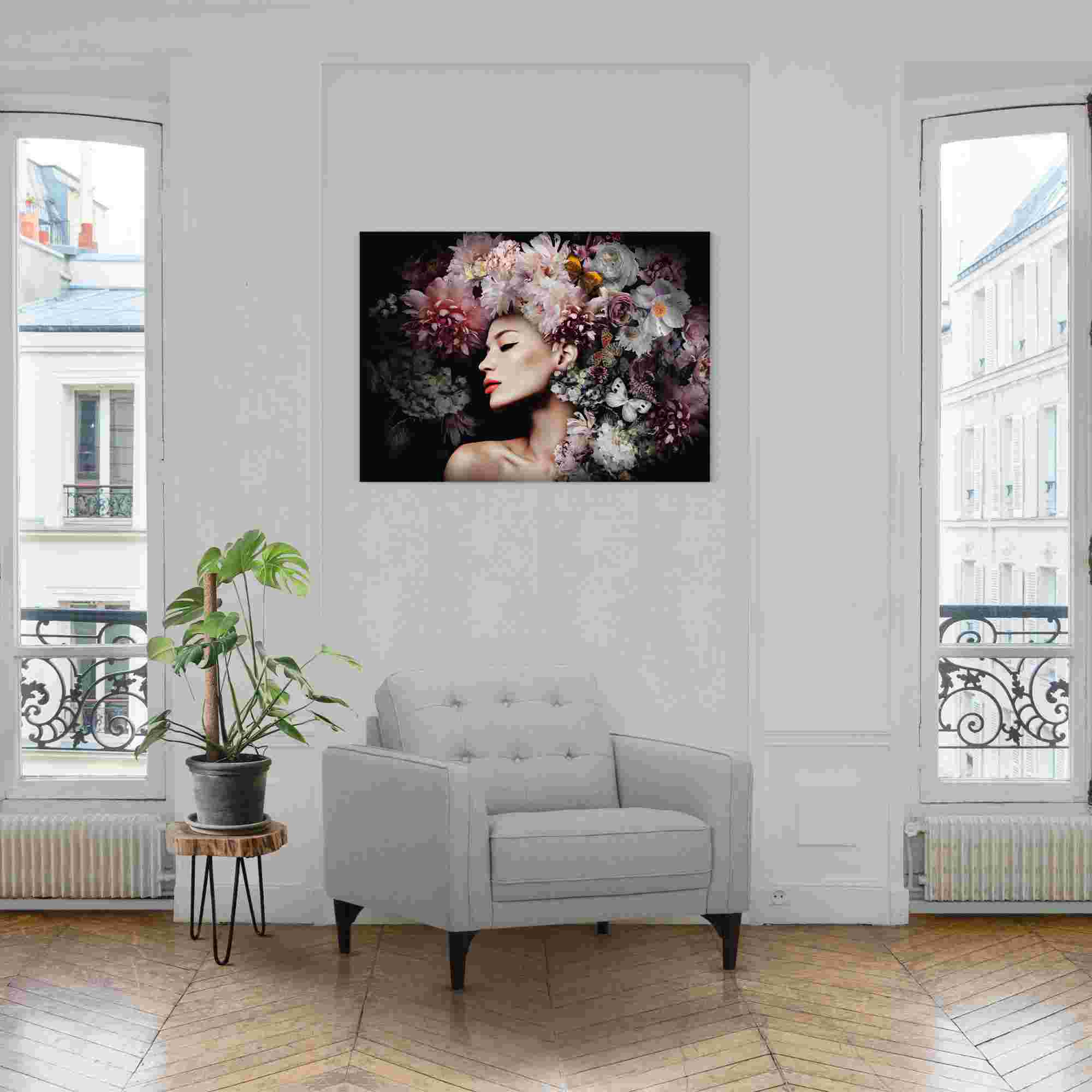 Glasbild LUXURY FLOWERS