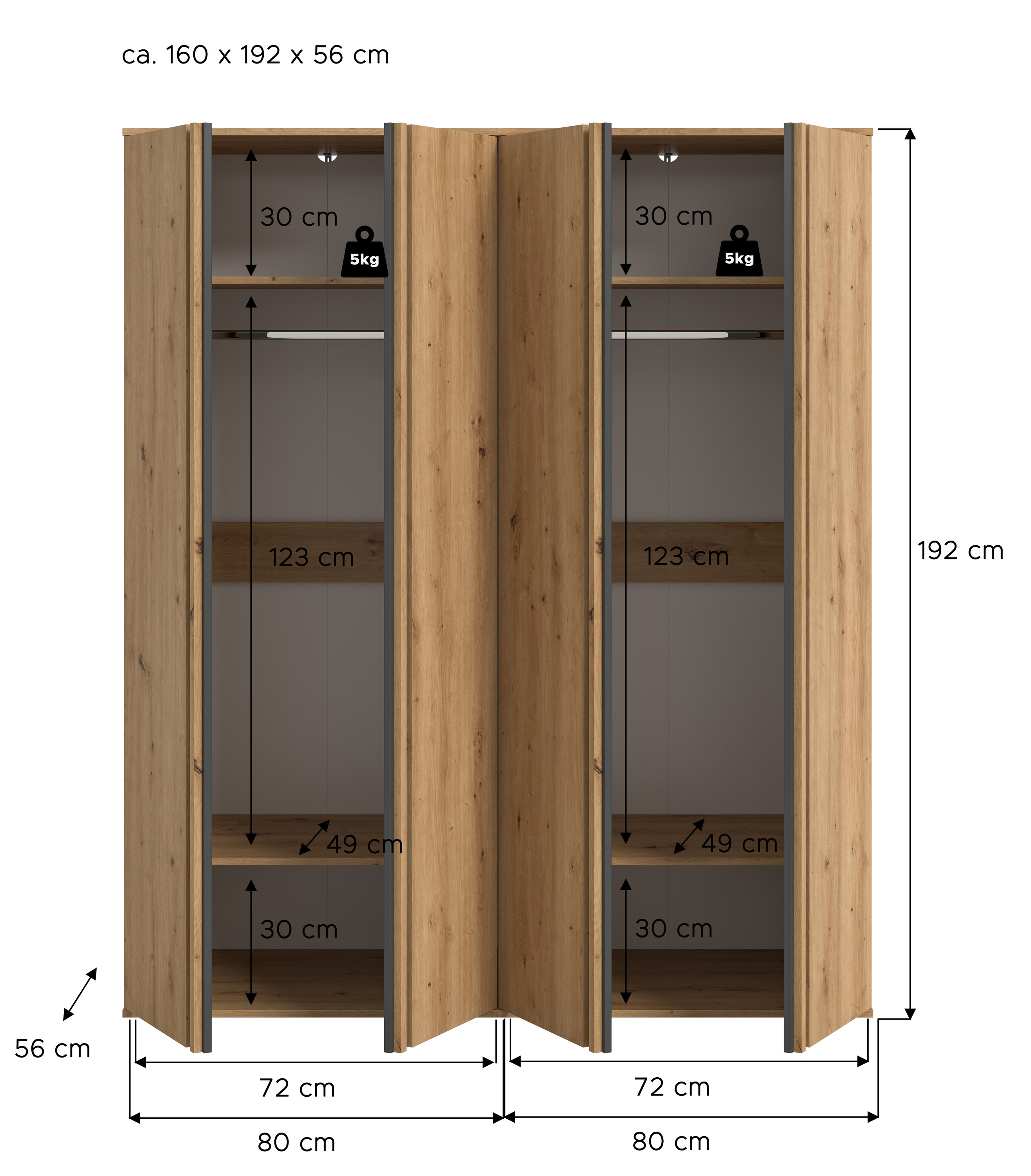 Kleiderschrank TOFTA