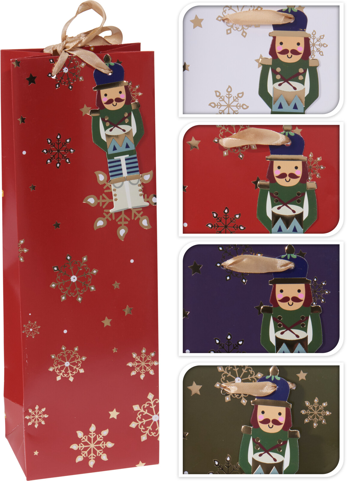 Geschenktasche SCHNEEFLOCKEN
