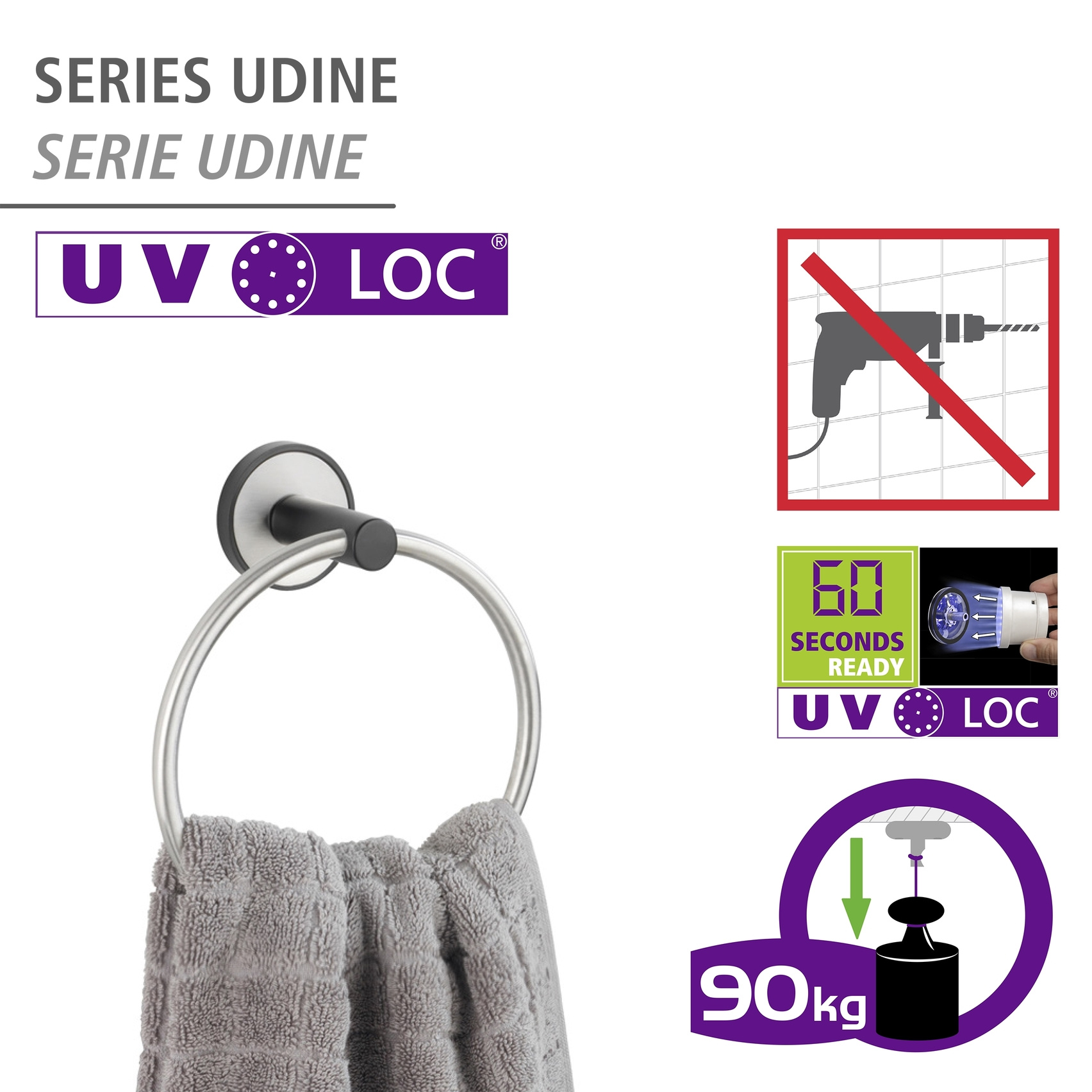 Handtuchring UV-LOC® UDINE