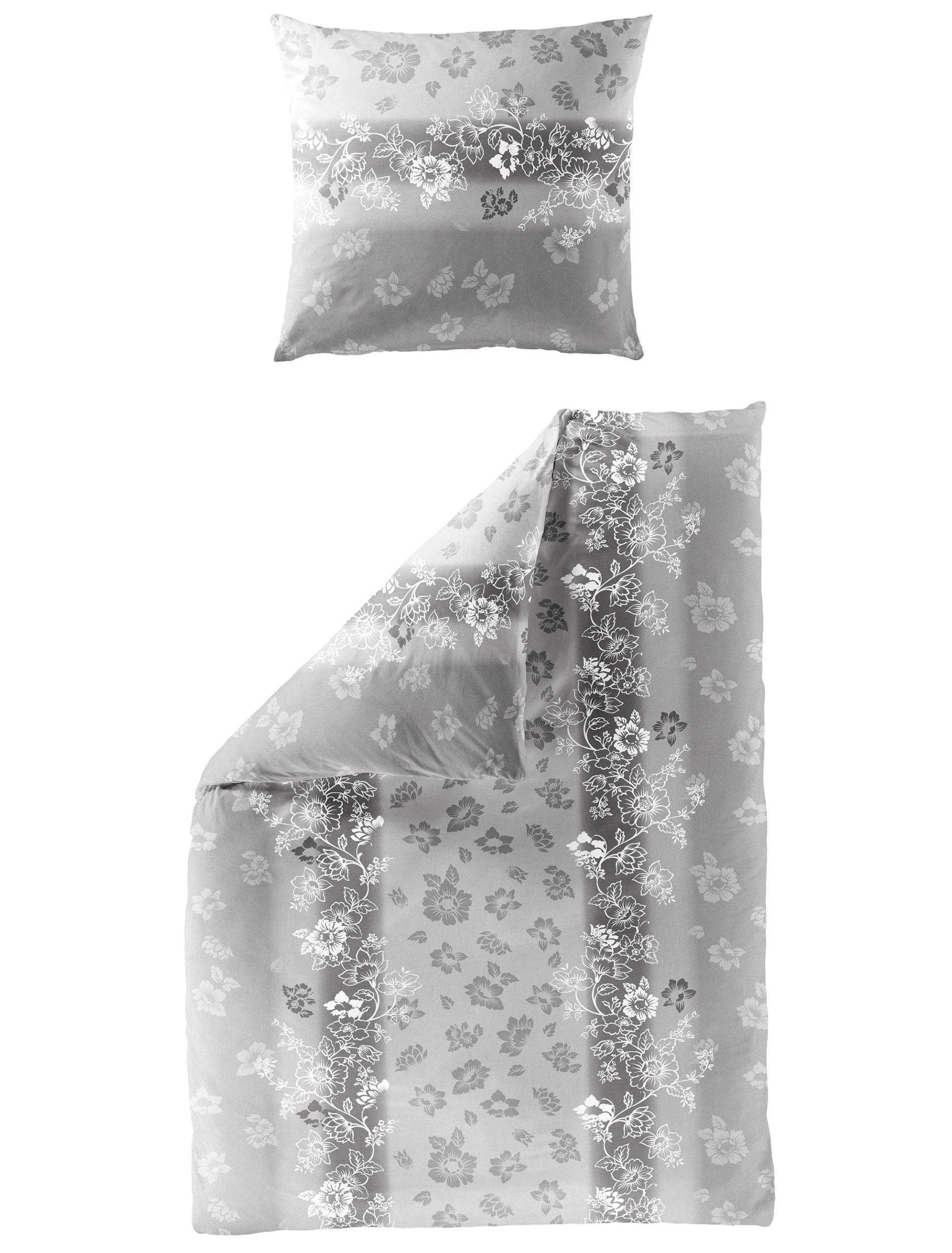 Bettwäsche Mako-Satin silber