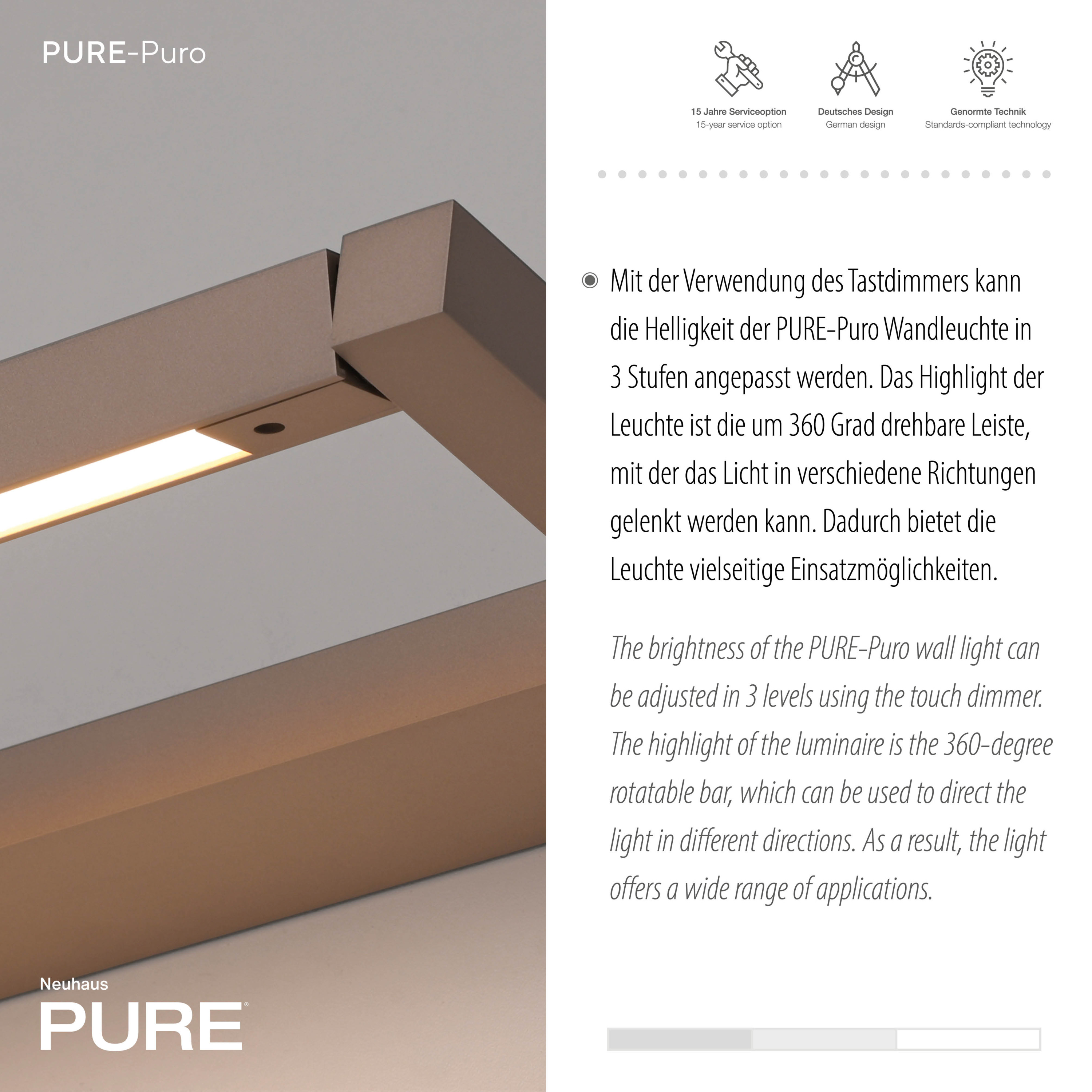 Wandleuchte PURE PURO