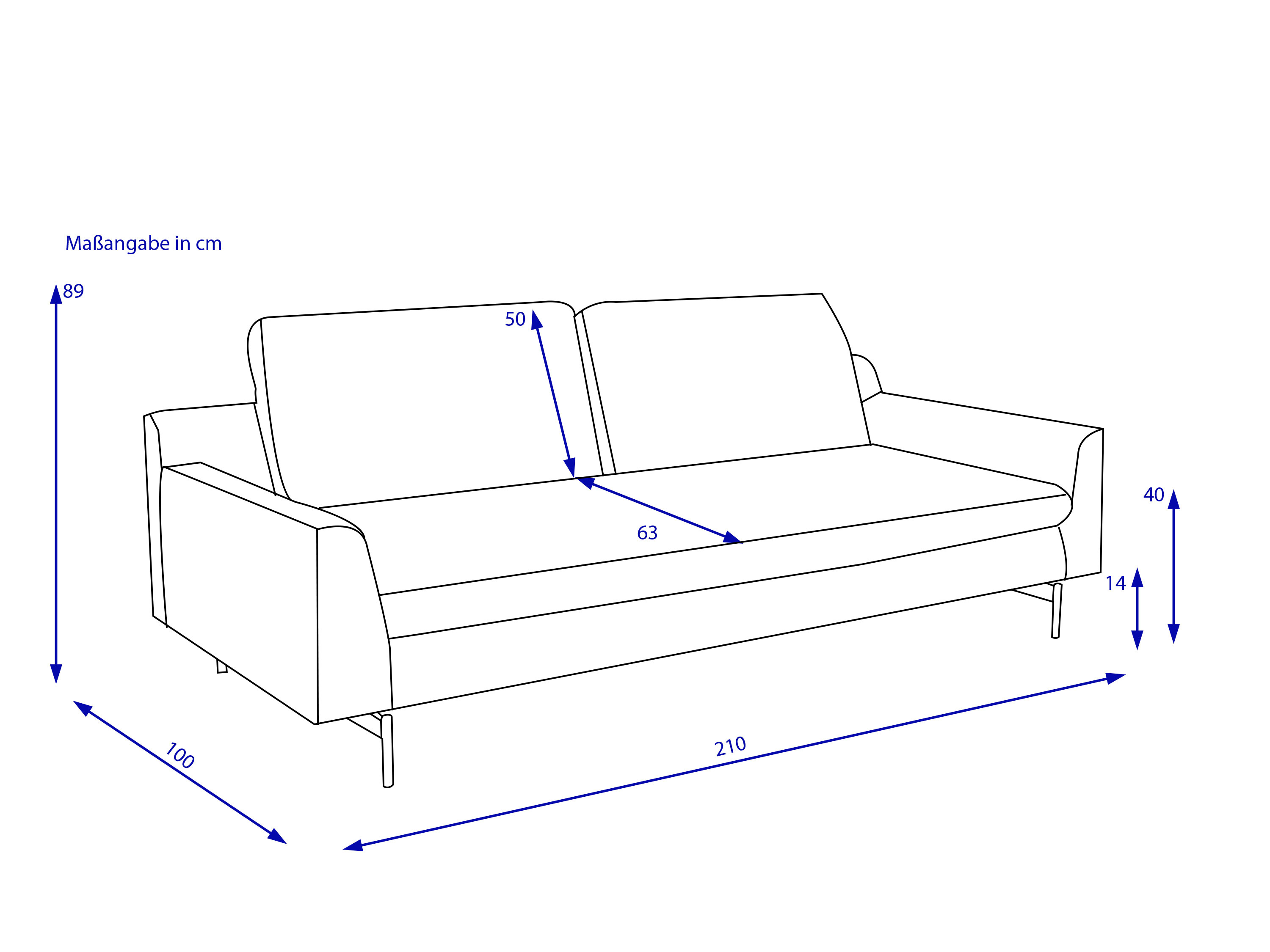 Sofabank ROLF BENZ MIOKO