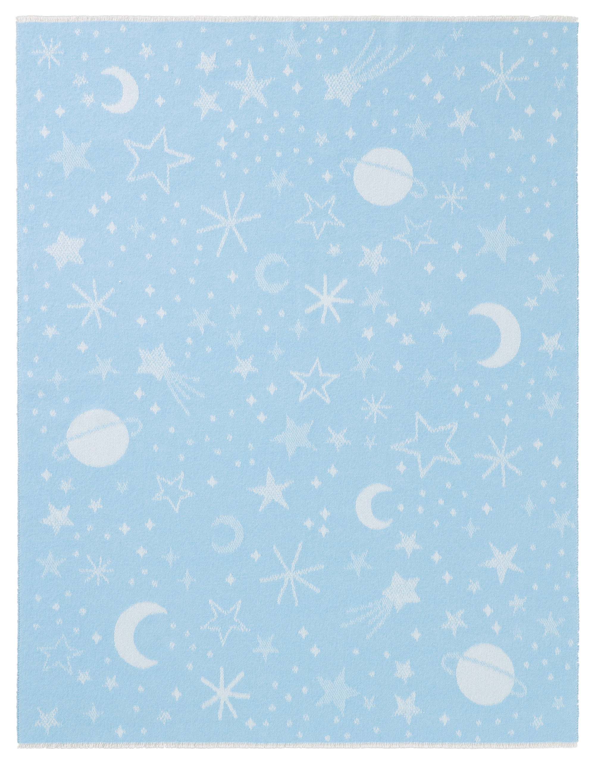 Kinderwolldecke UNIVERSE BLUE