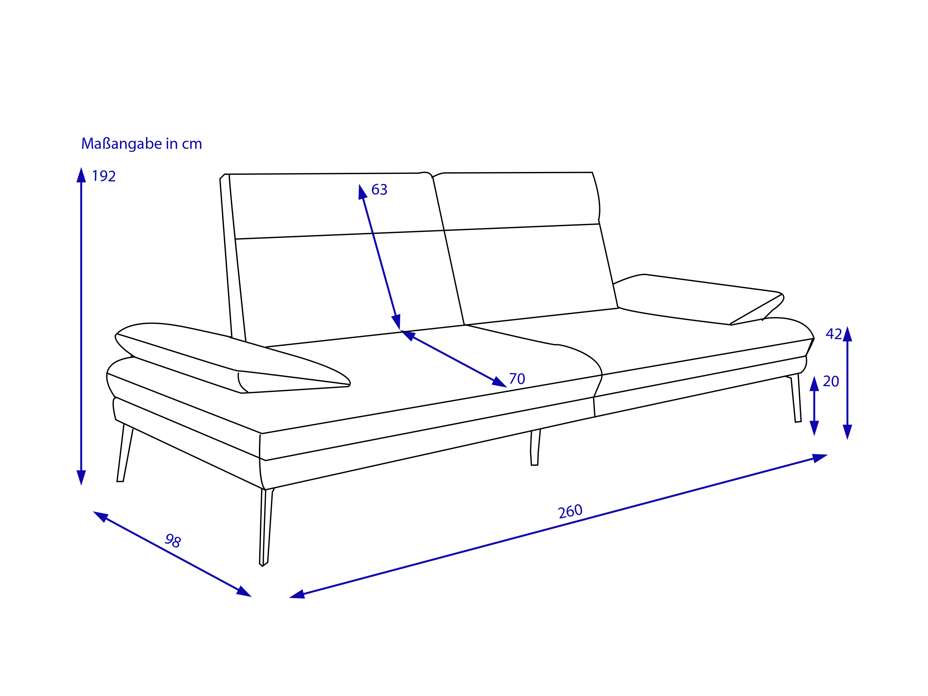 Sofa 2 Sitzer MONDO BELLIDAN