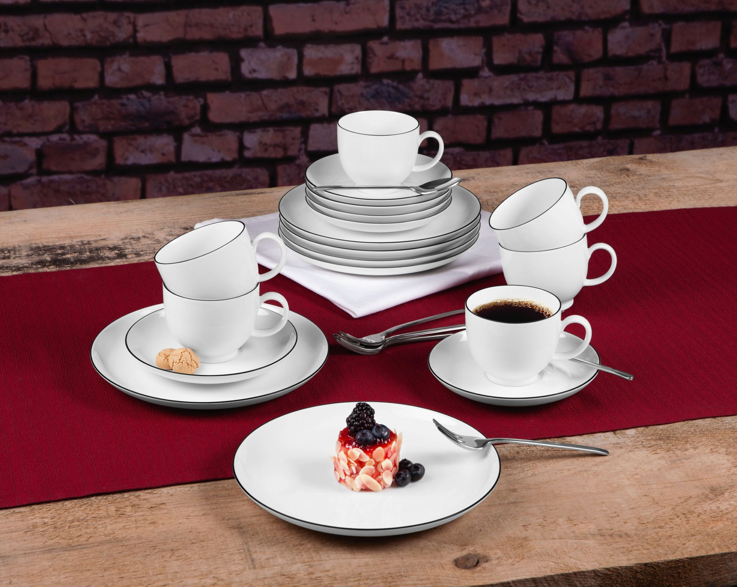 Kaffeeservice LIDO BLACK LINE