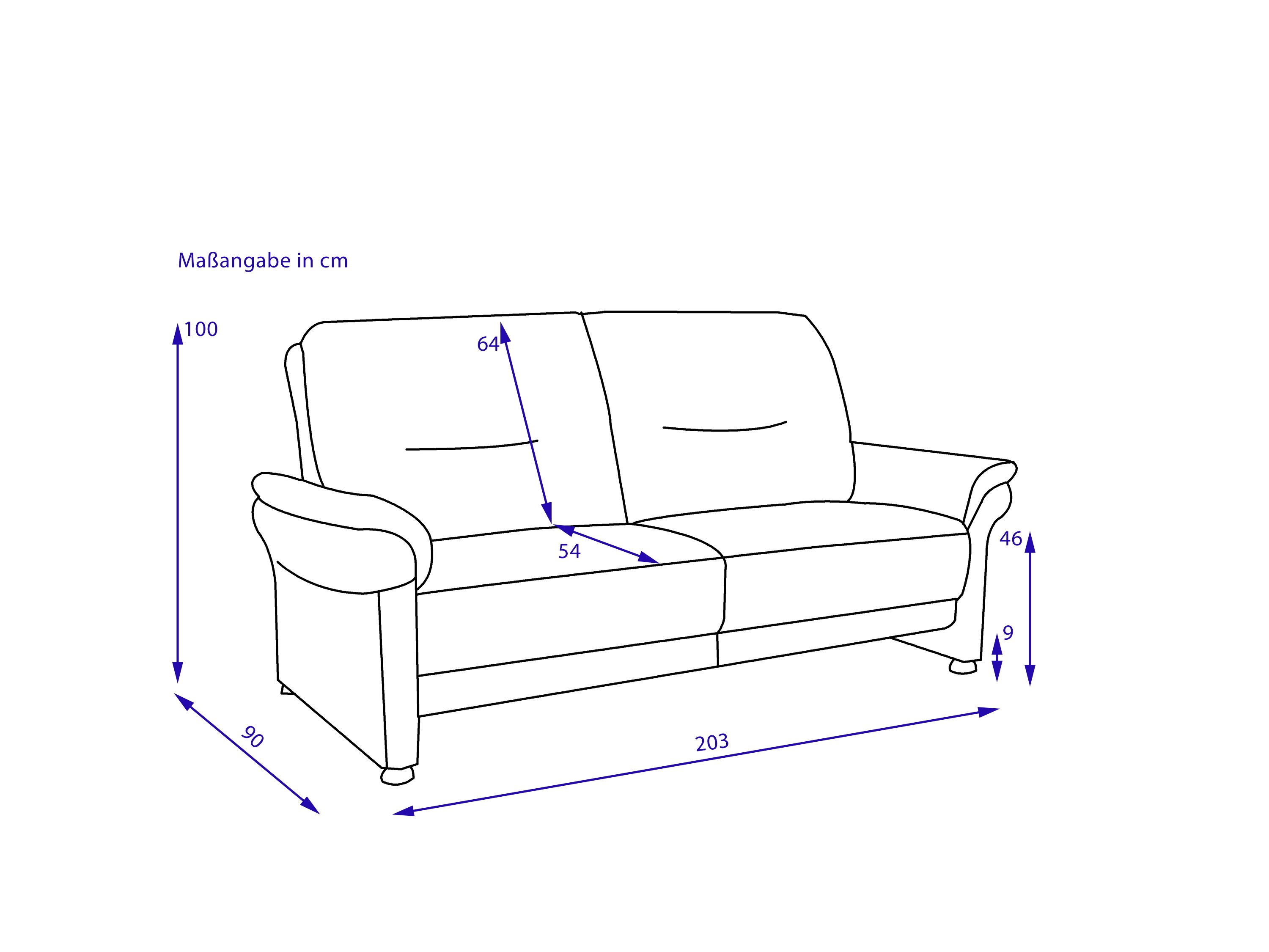 Sofa 3 Sitzer MONDO RECITA