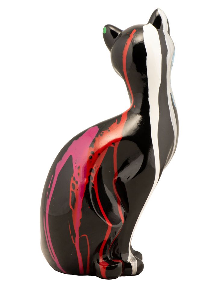 Skulptur BUNTE KATZE II