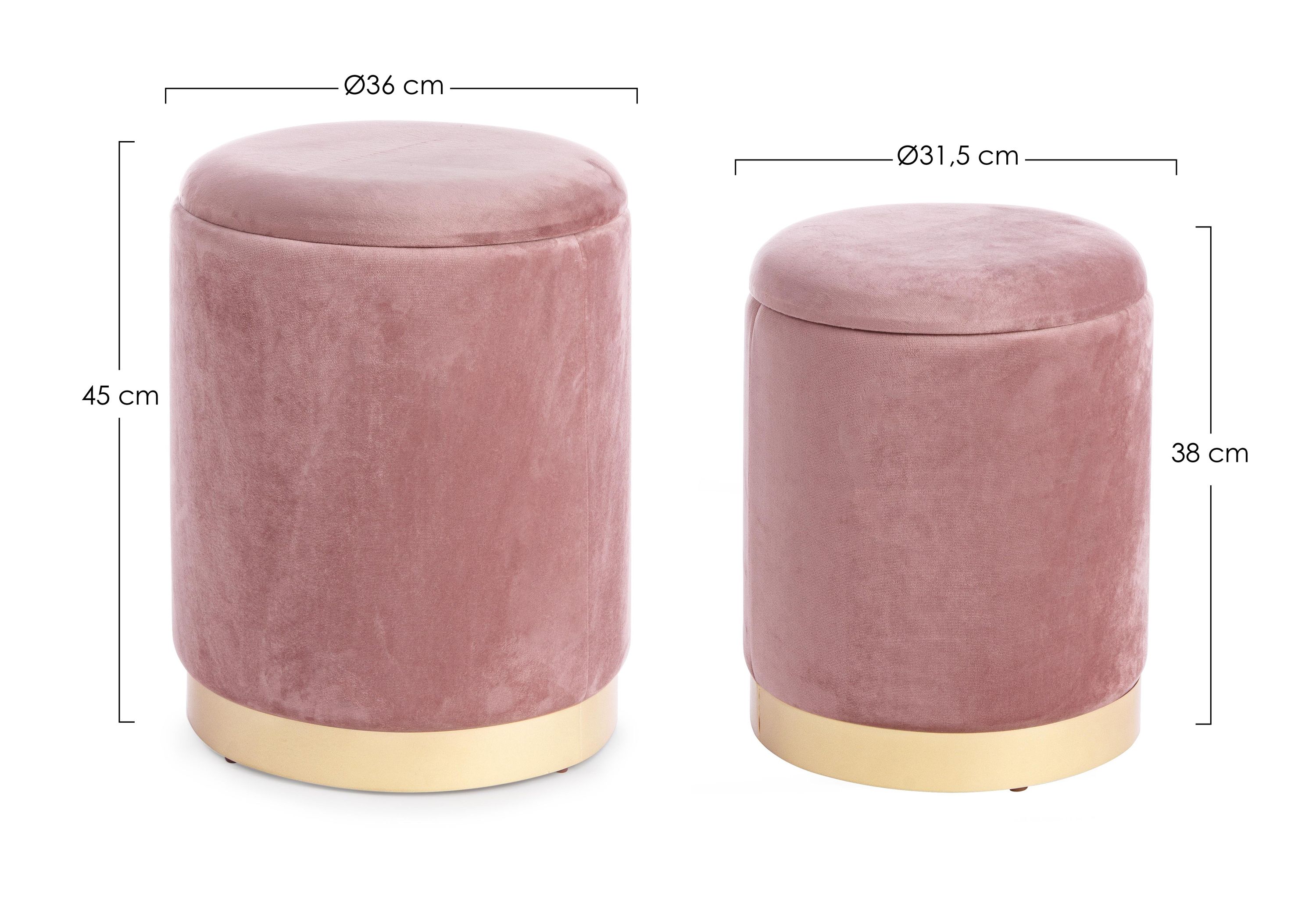 Hocker POLINA 2er Set