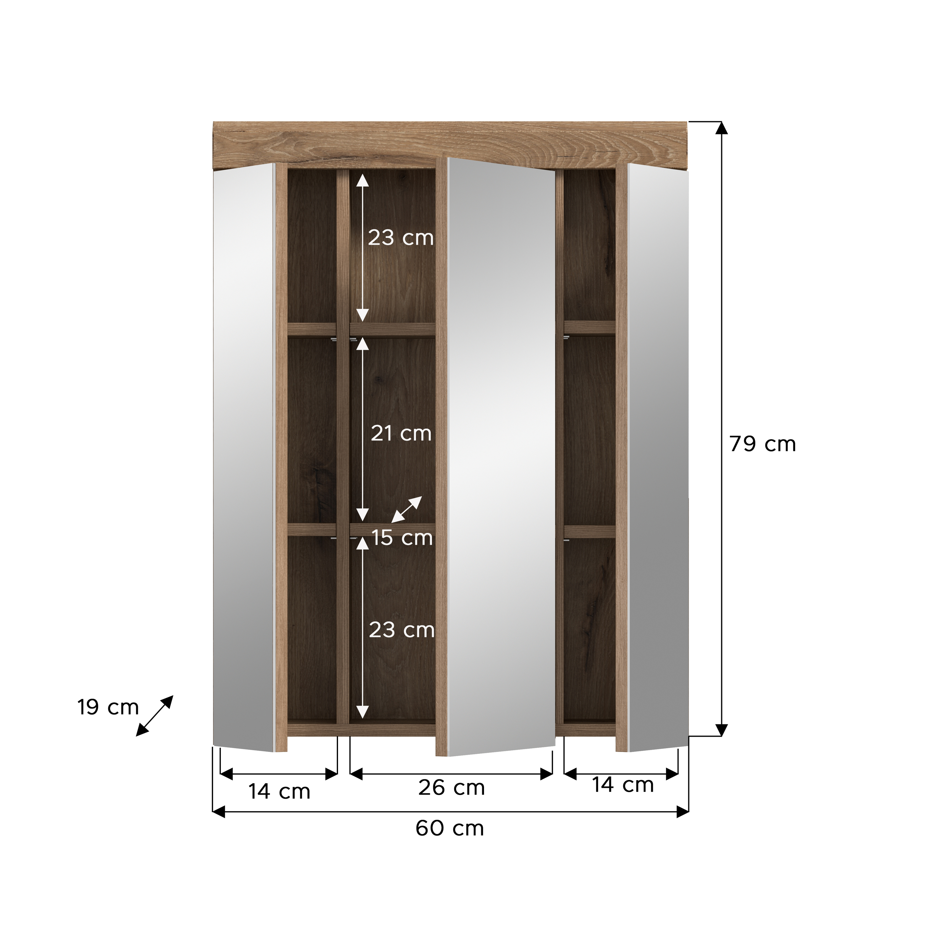 Spiegelschrank WAVE