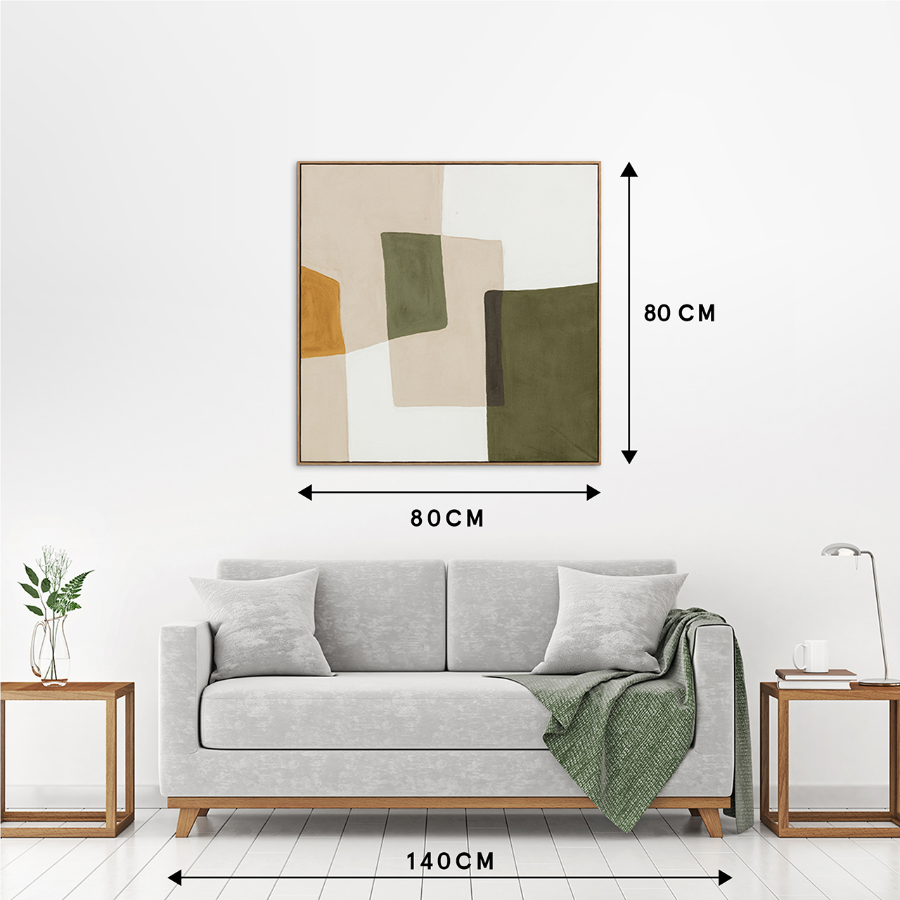 Gemälde OLIVE BALANCE