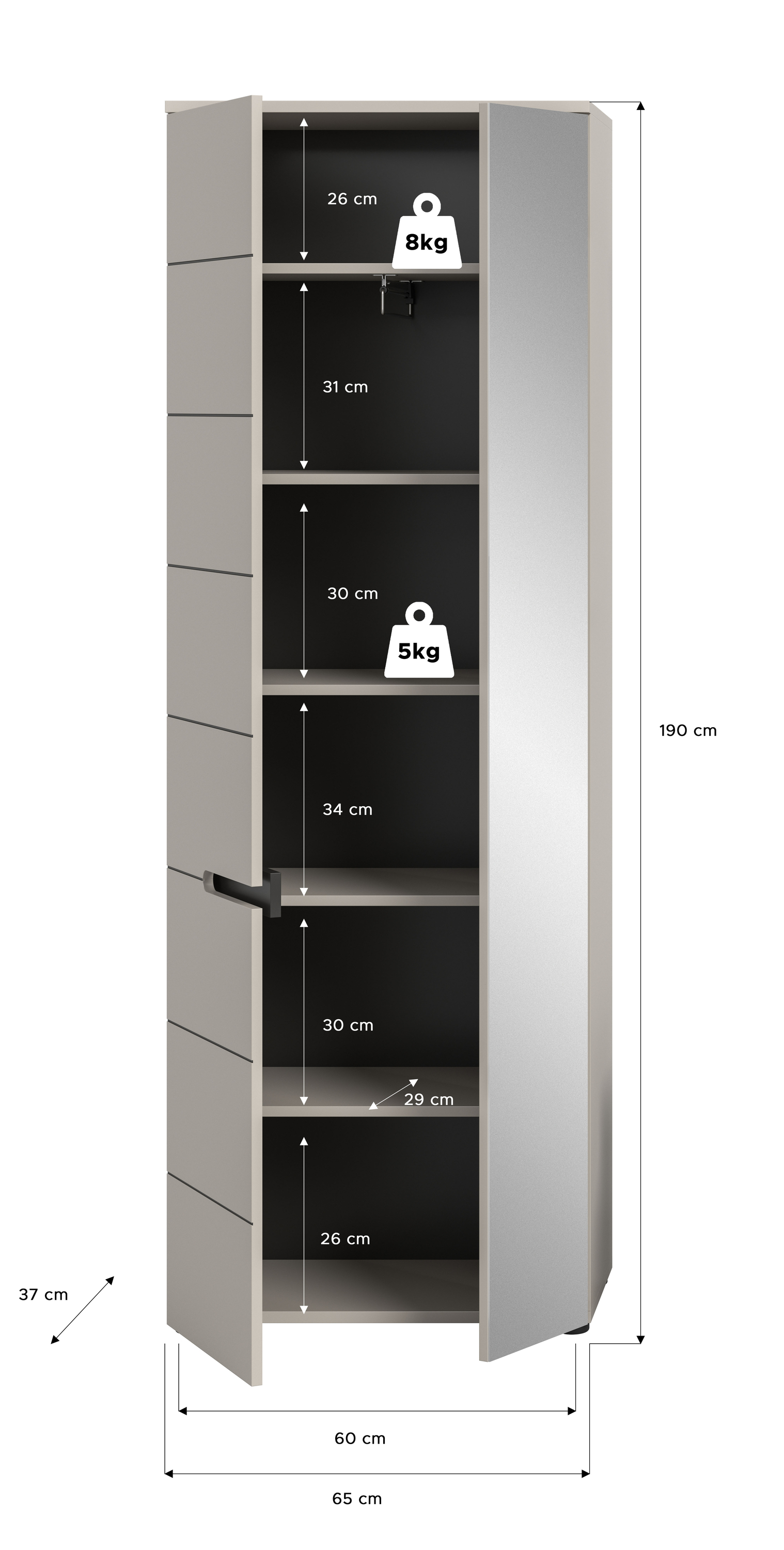 Garderobenschrank CANU