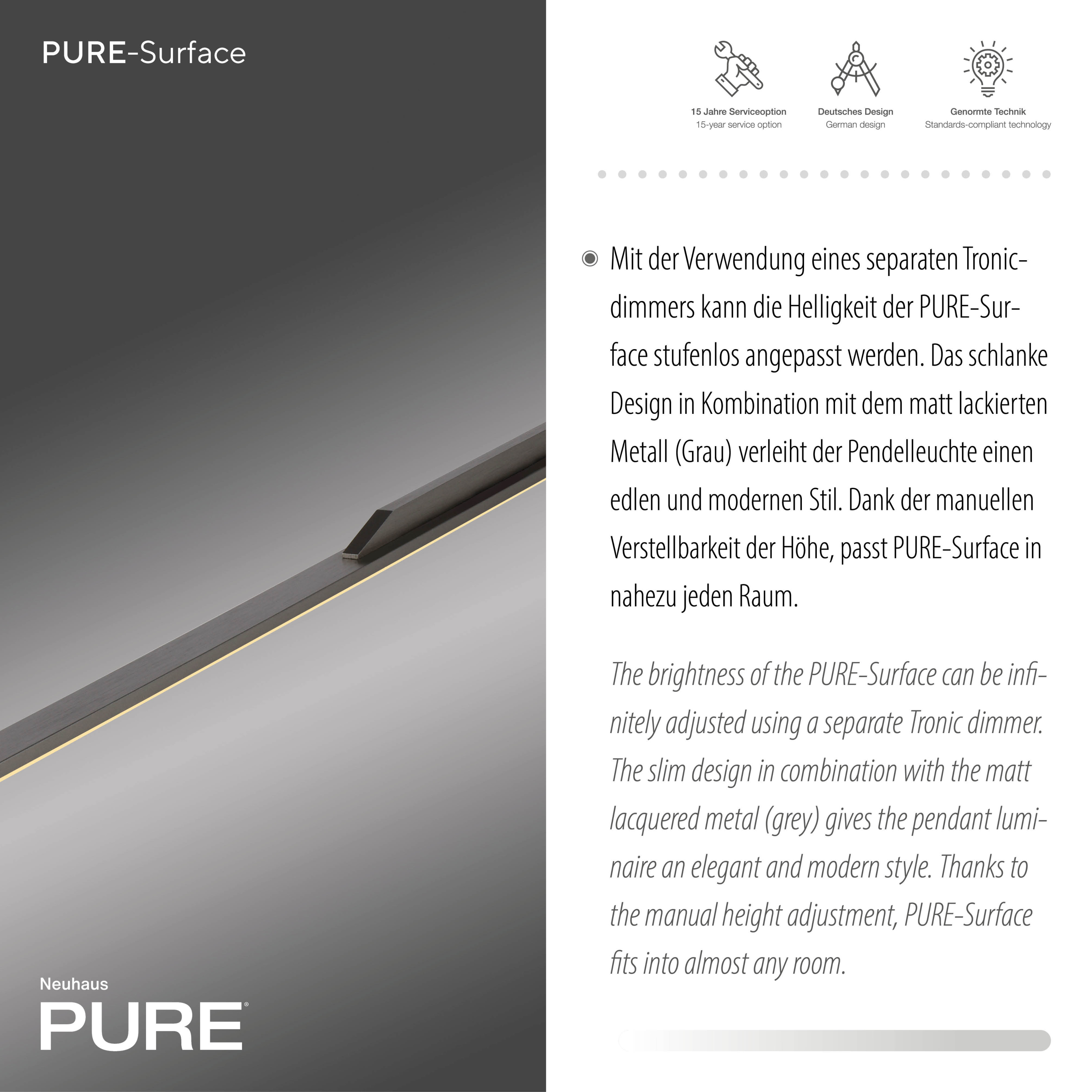 Pendelleuchte PURE SURFACE