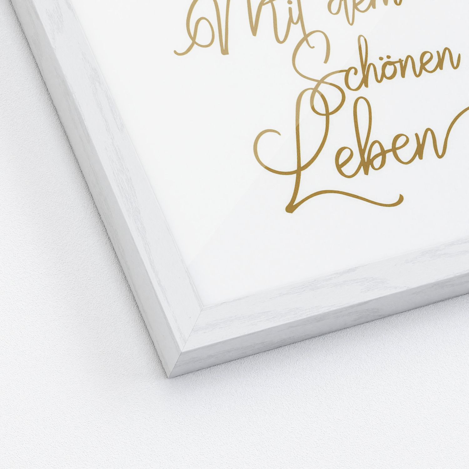 Gerahmtes Bild SCHÖNES LEBEN