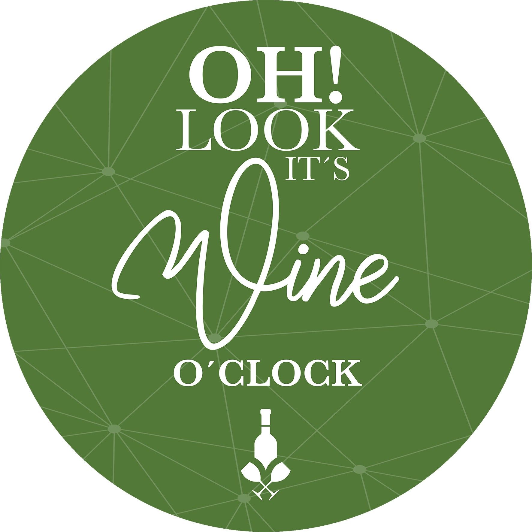 Glasbild IT\\\'S WINE O\\\'CLOCK