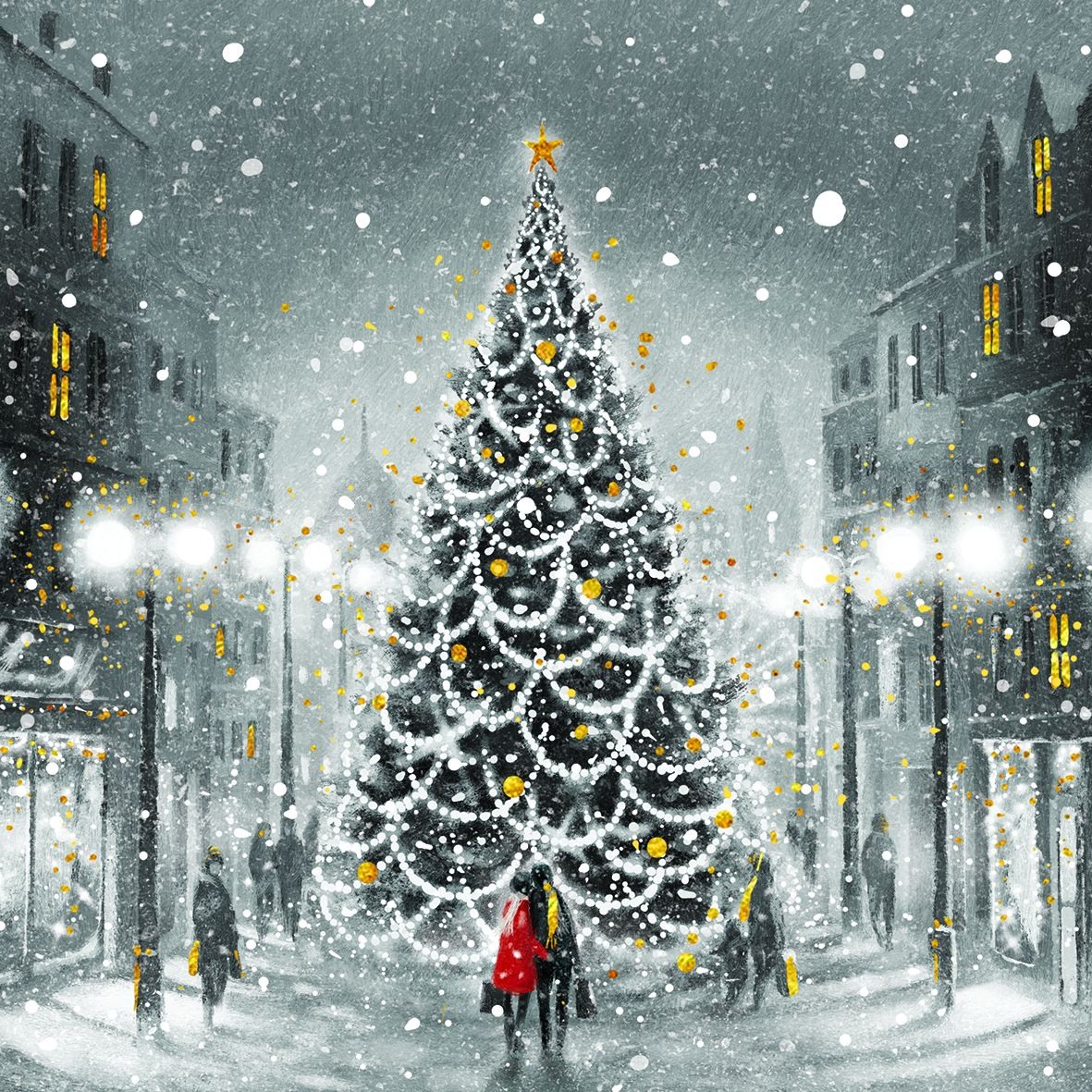 Servietten LA FETE DE NOEL