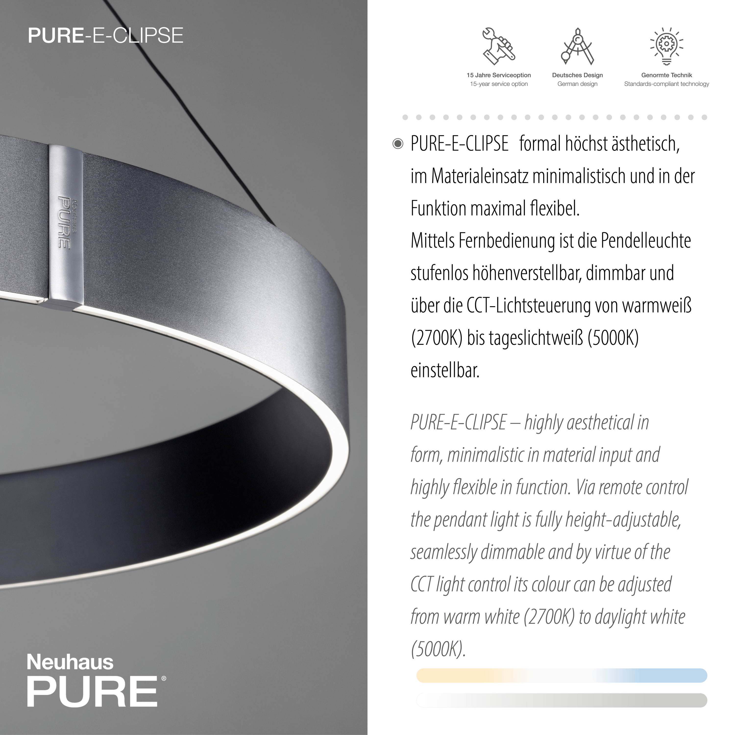 Pendelleuchte PURE E-CLIPSE