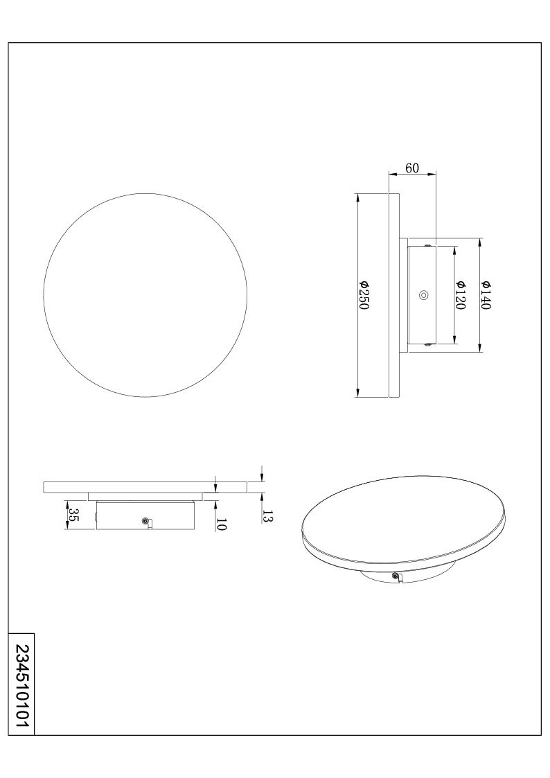 Wandleuchte BOBBIN