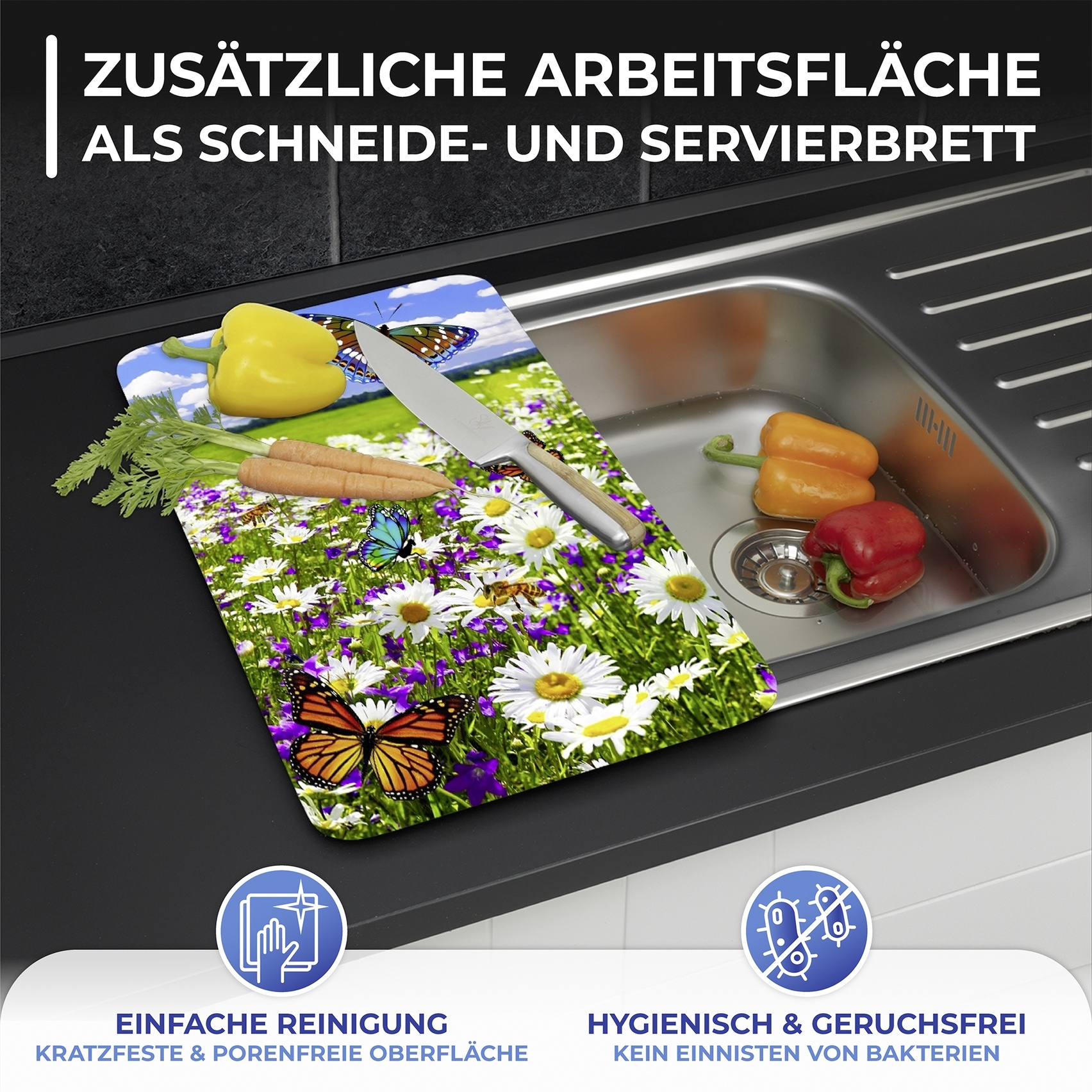 Herdabdeckplatte 2er Set