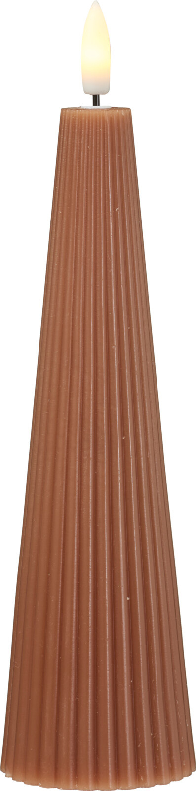 Kerze LED RIBBED