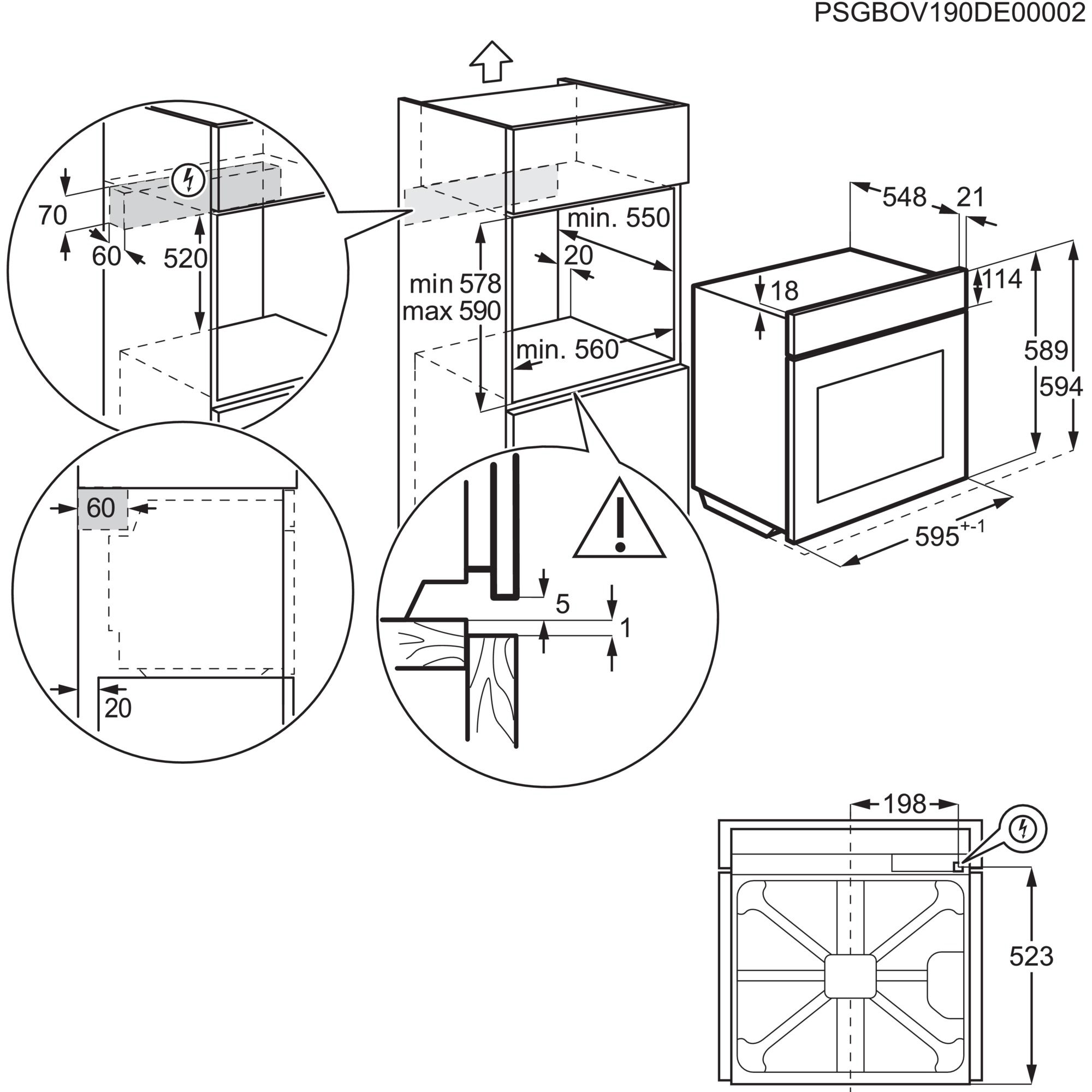 Backofen AEG BP6100T