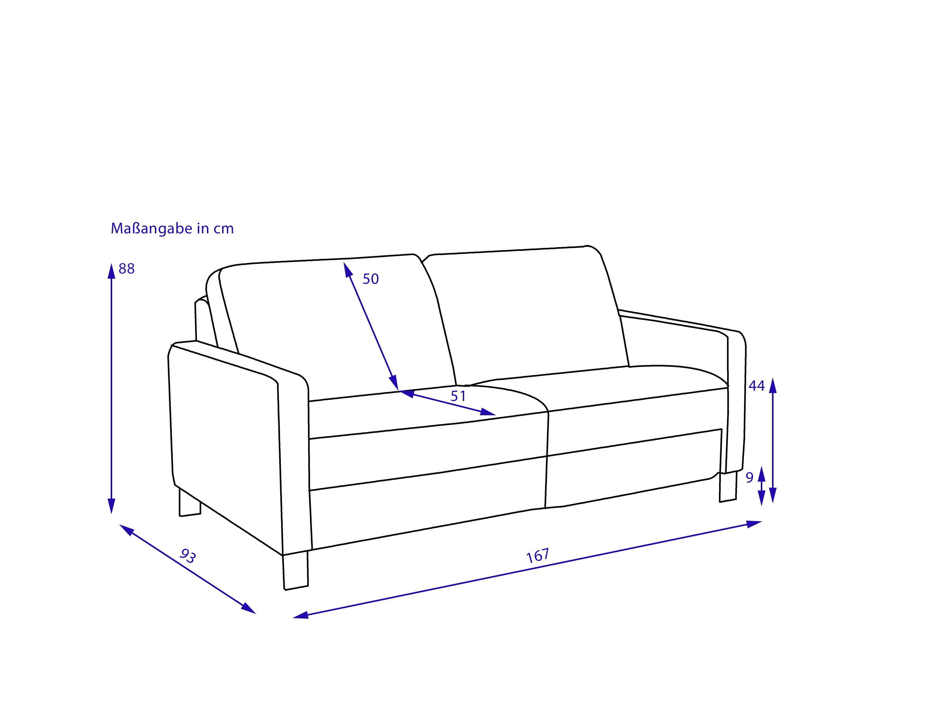 Sofa 2,5 Sitzer MONDO MAESTRA