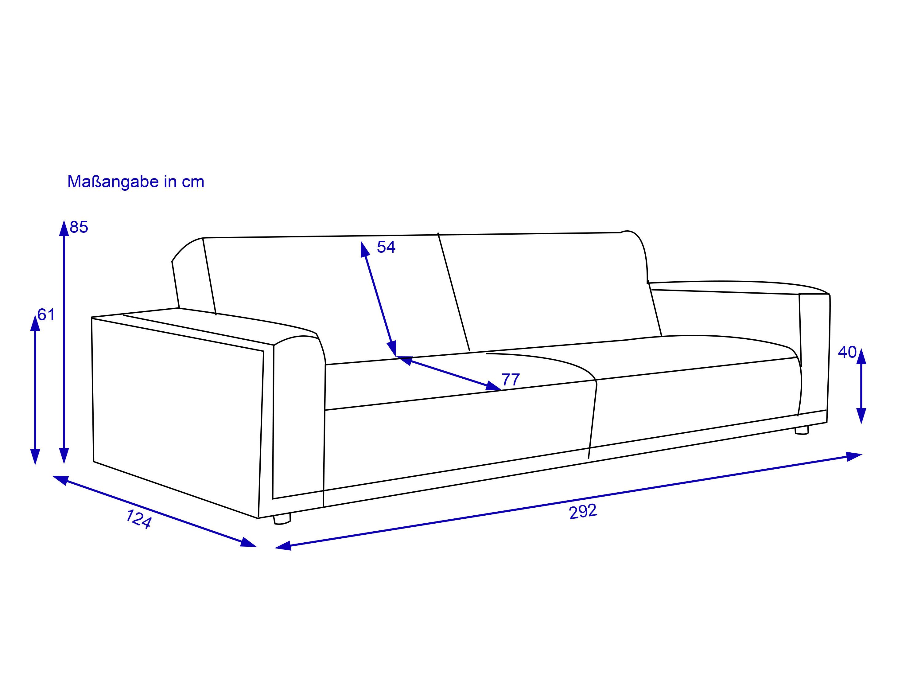 Sofa 3 Sitzer MONDO EVOSO