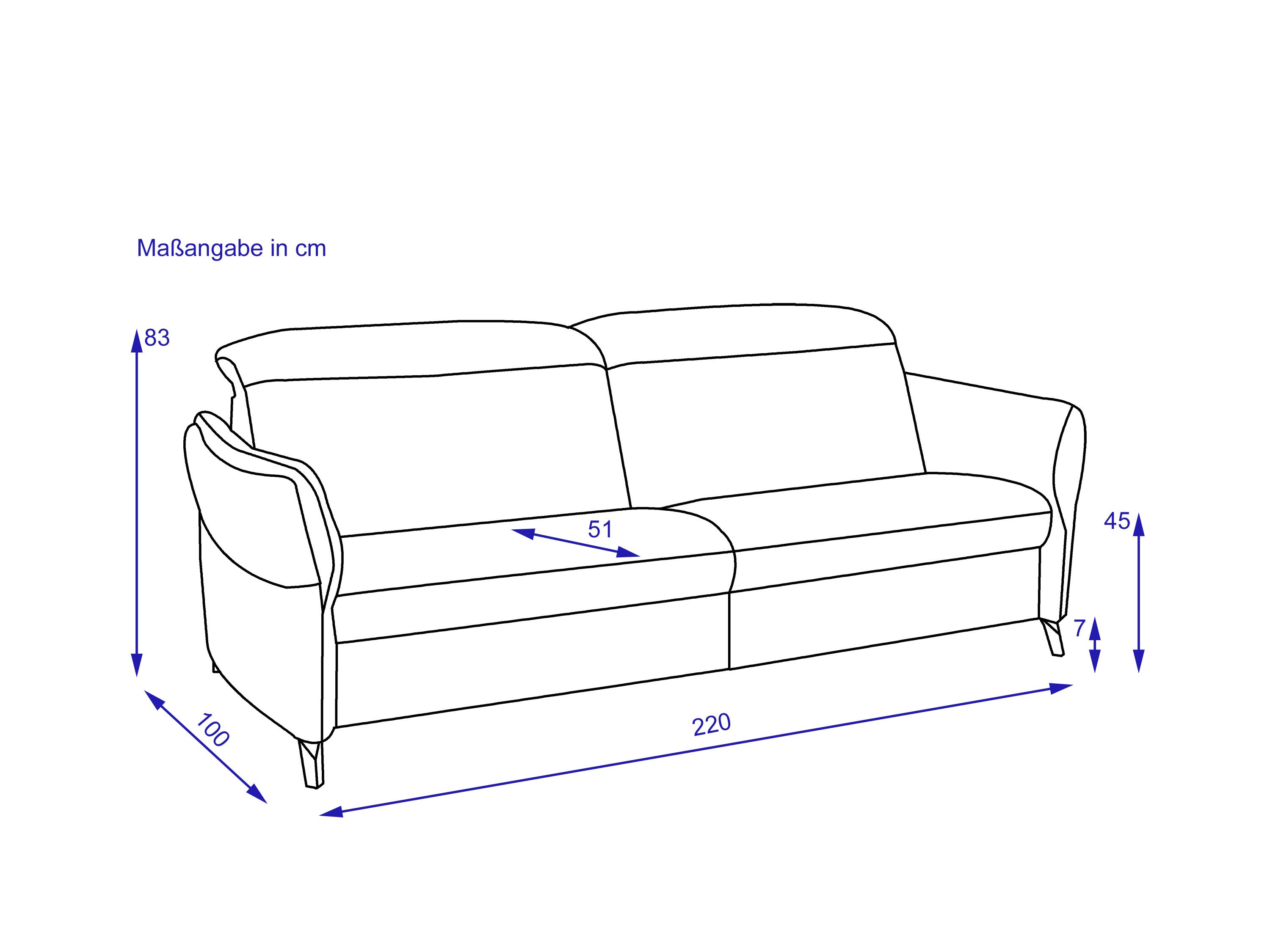 Sofa himolla 3 Sitzer MAINHAUSEN