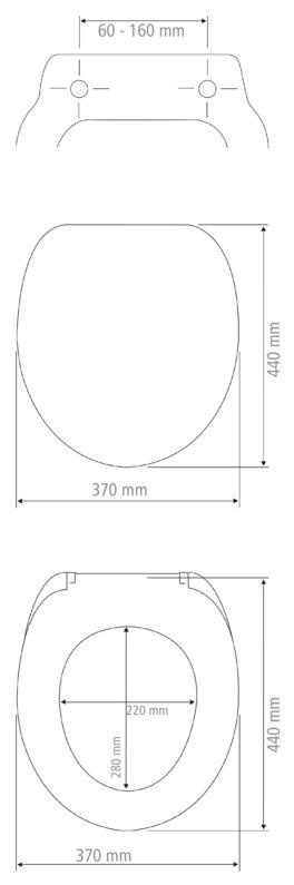 WC-Sitz BAMBUSA BLACK