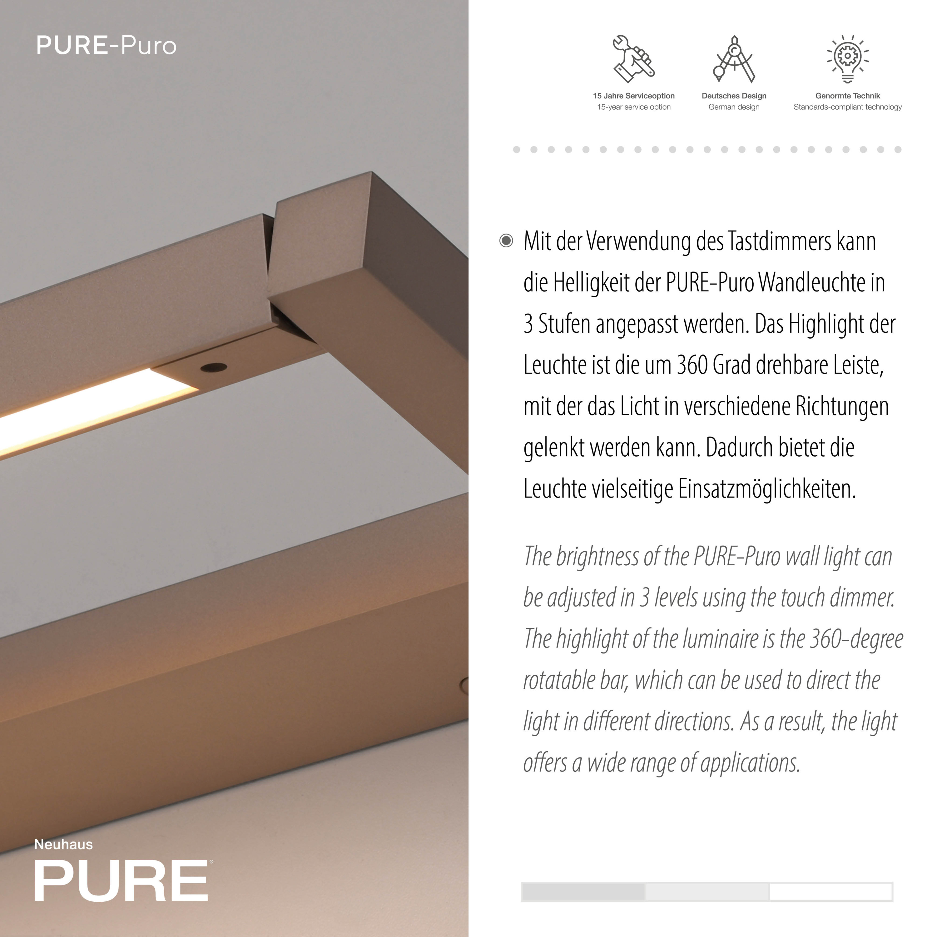 Wandleuchte PURE PURO
