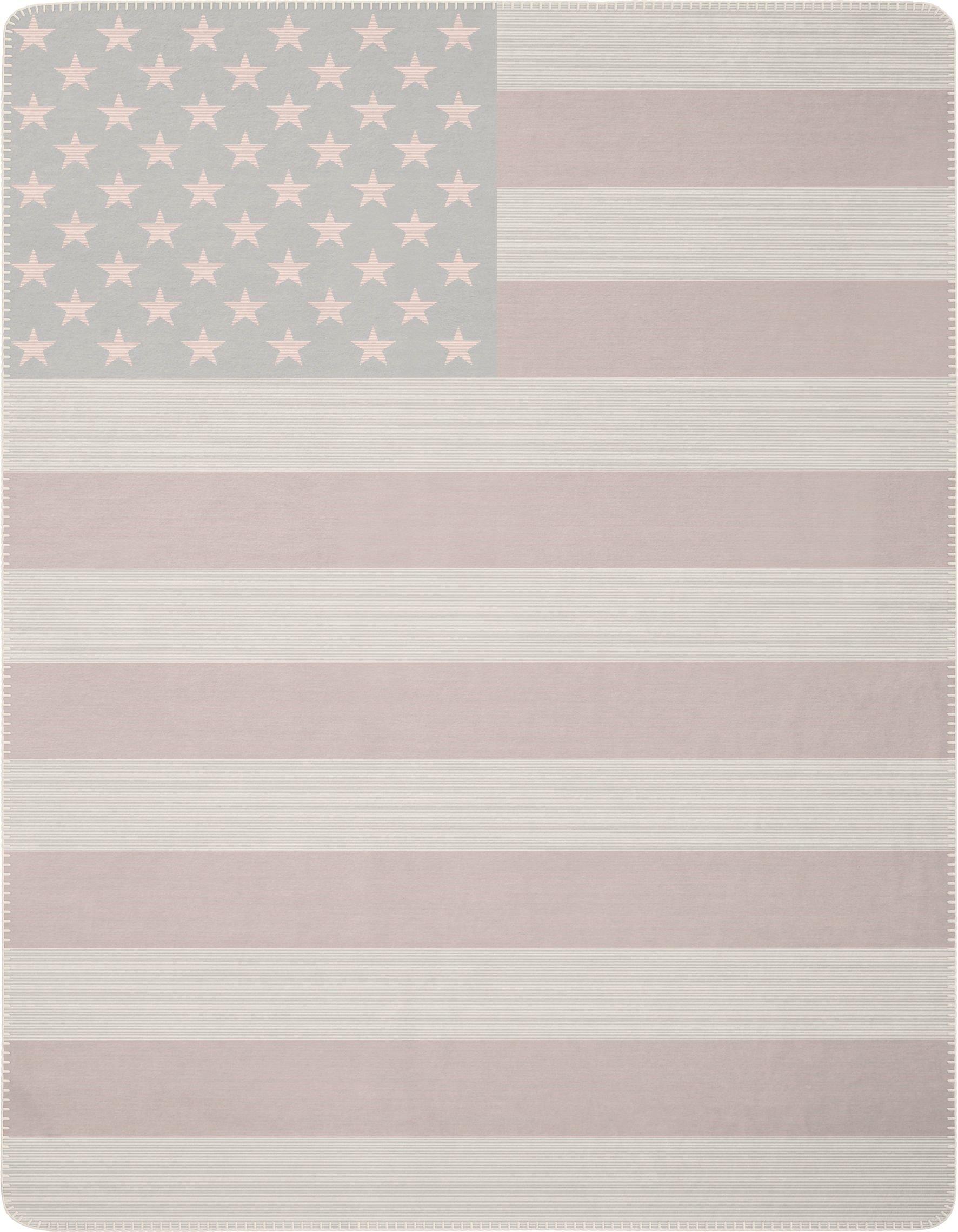 Decke HOME COTTON STAR/STRIPE