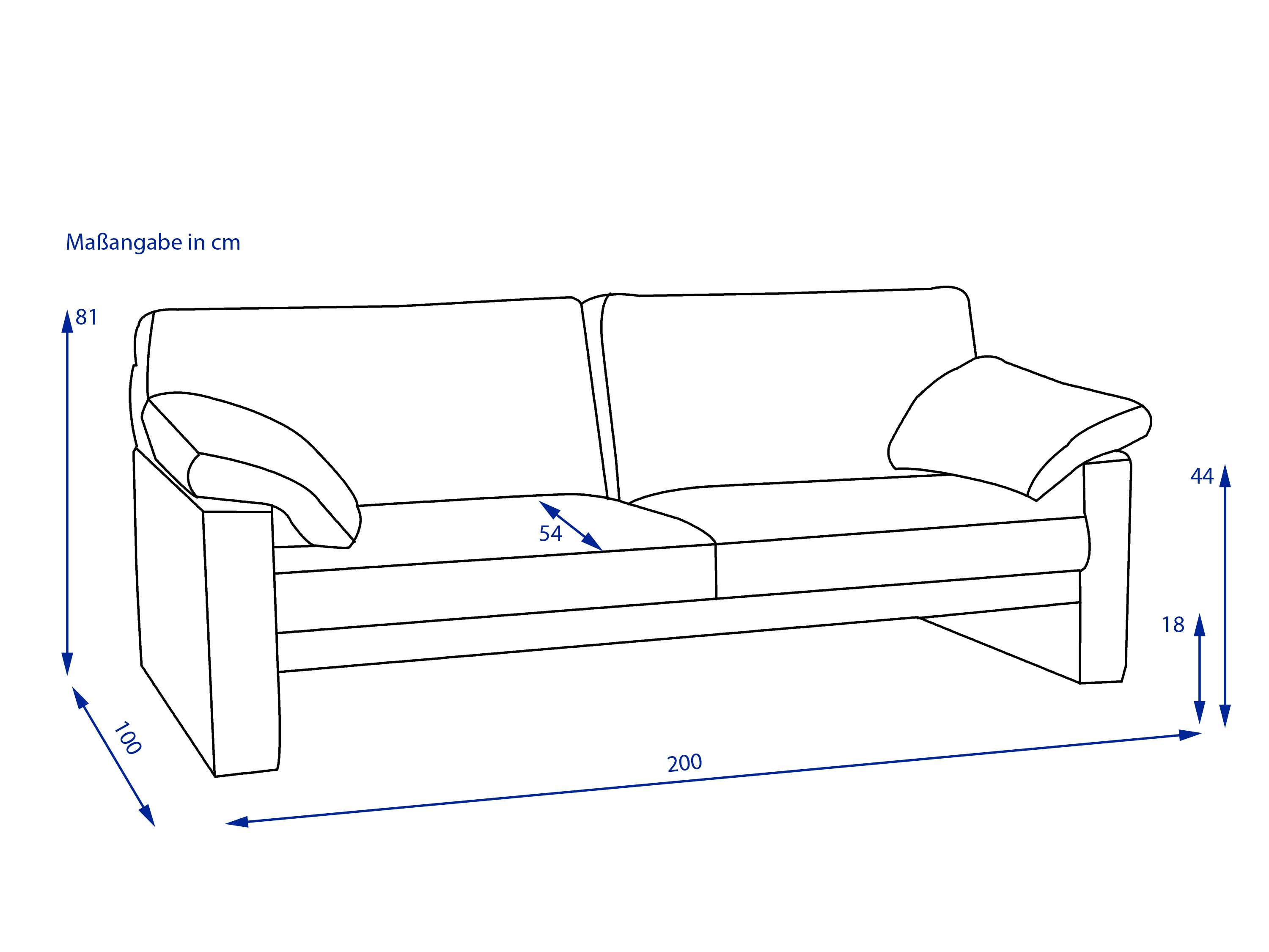 Sofa erpo 2,5 Sitzer CLASSICS 300
