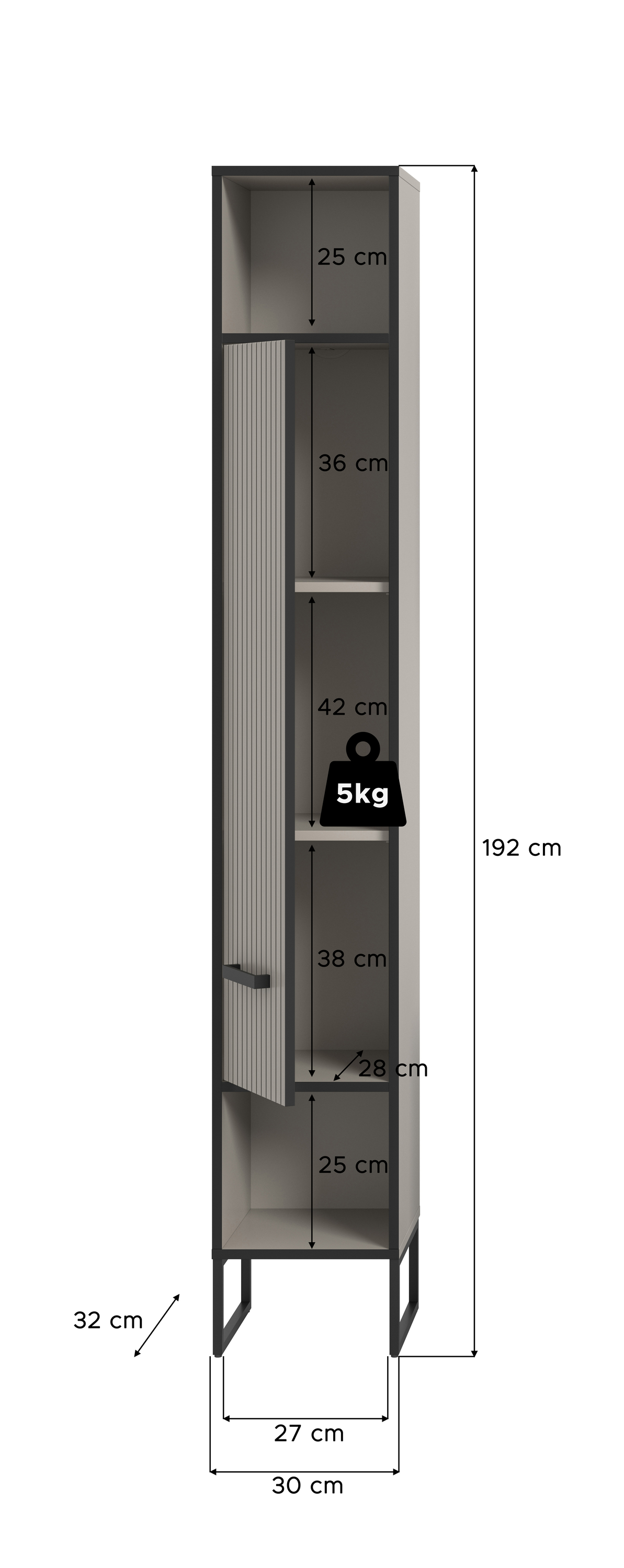Hochschrank BAGNO