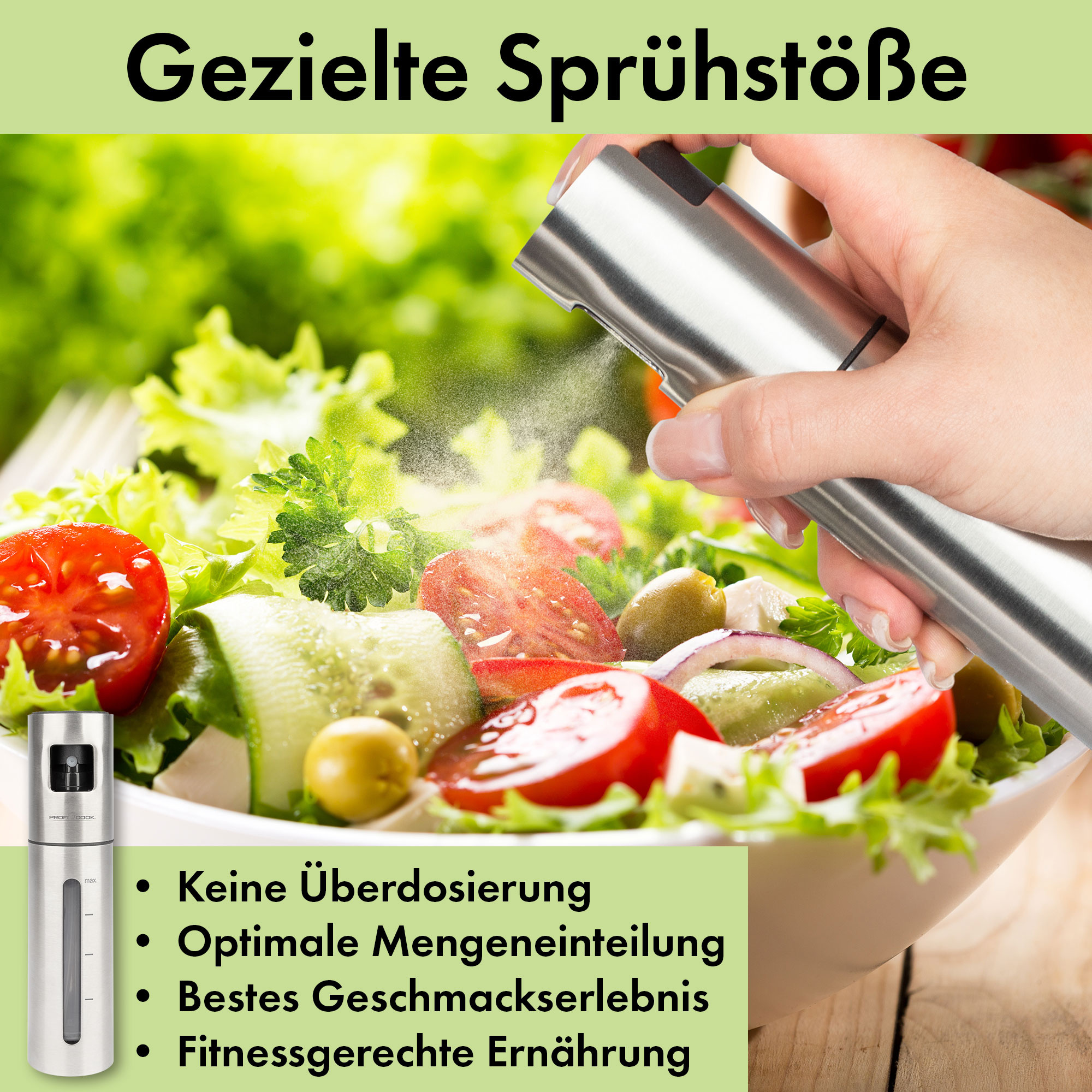 Essig/Ölsprüher-Set INOX