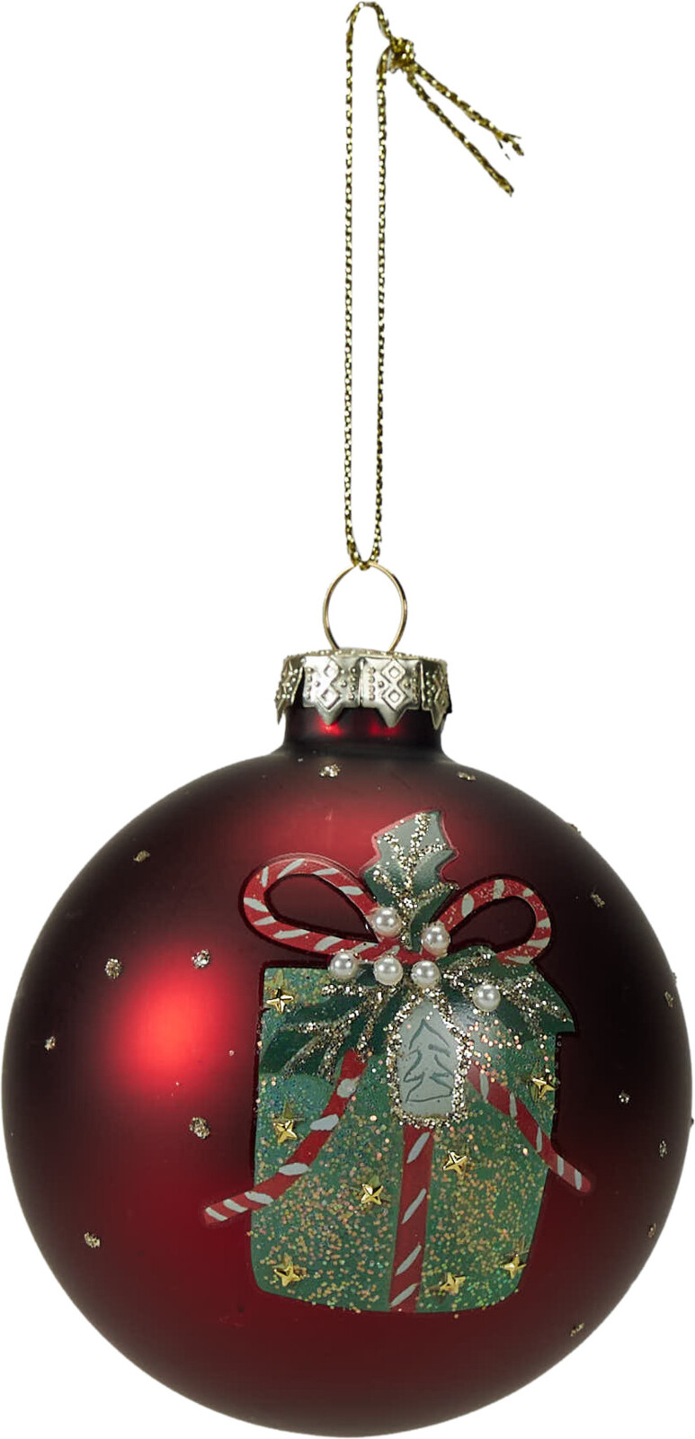 Weihnachtskugel SCHLEIFE/GESCHENK