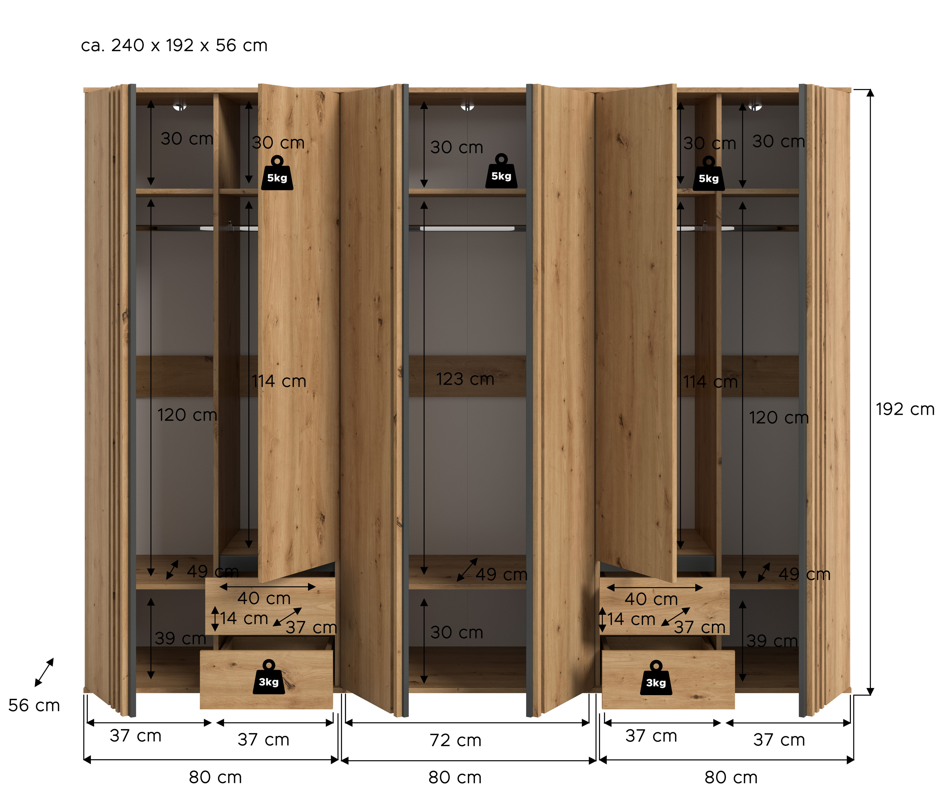 Kleiderschrank TOFTA