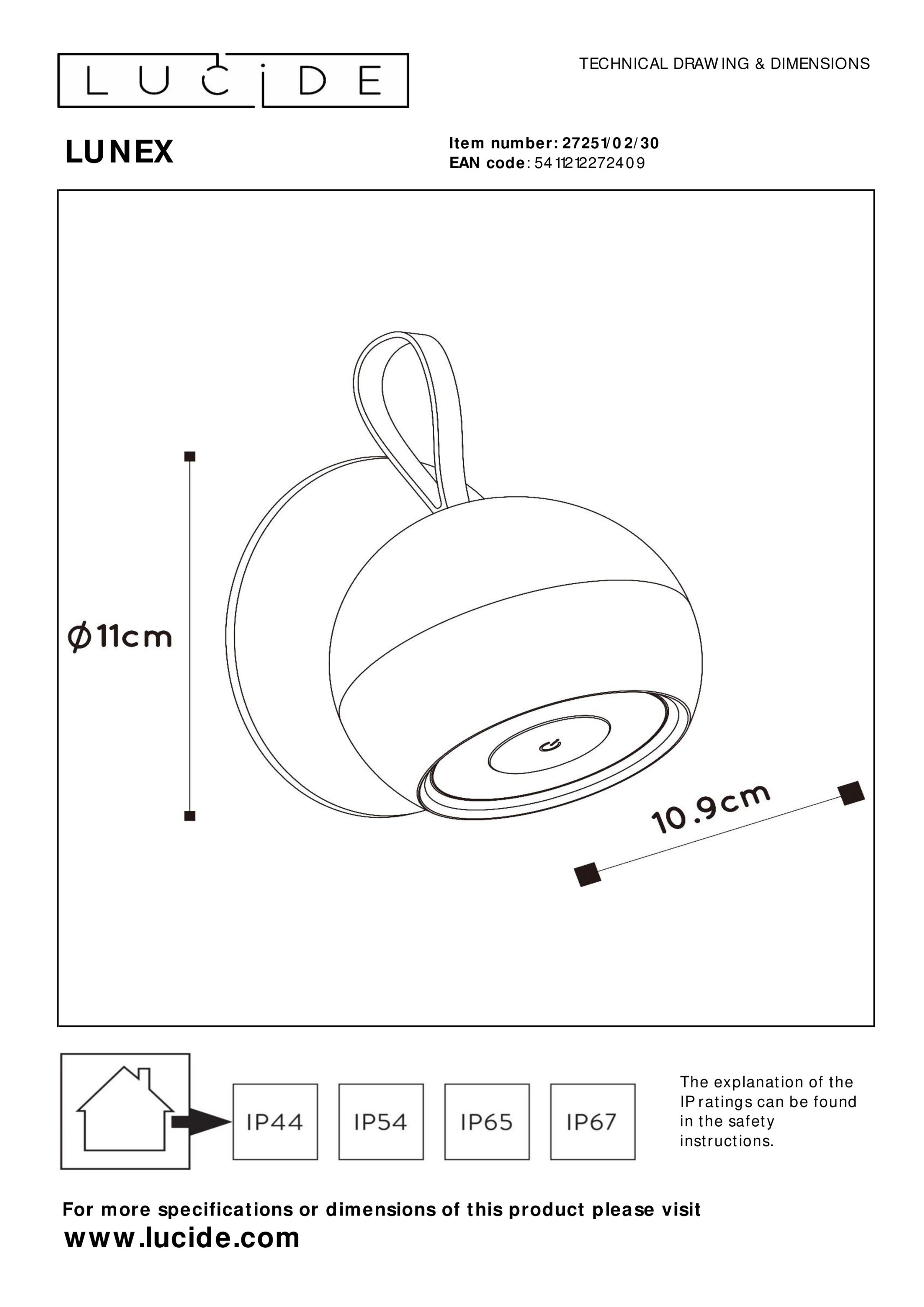 Wandleuchte LUNEX