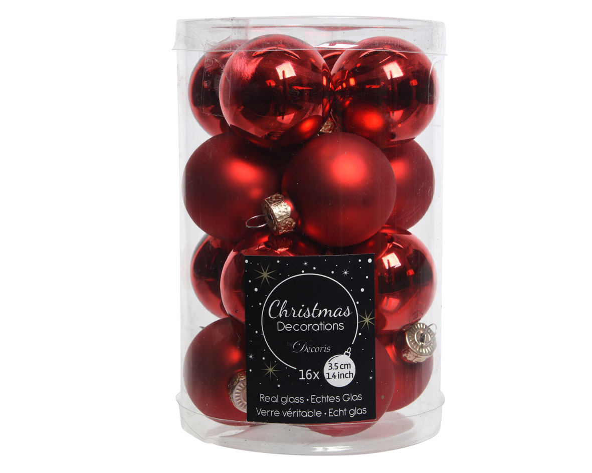 Weihnachtskugel-Box WEIHNACHTSROT