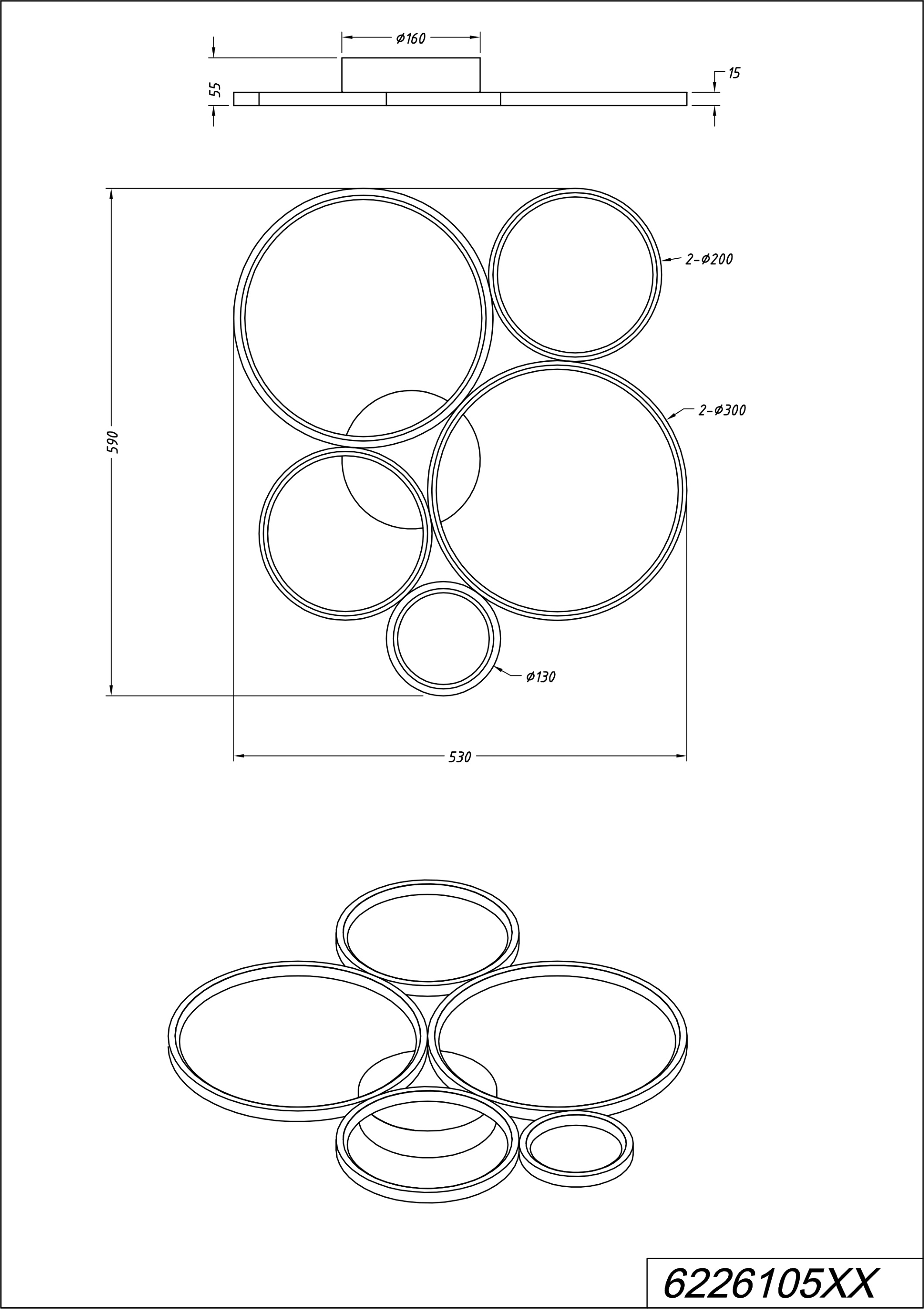 Deckenleuchte RONDO