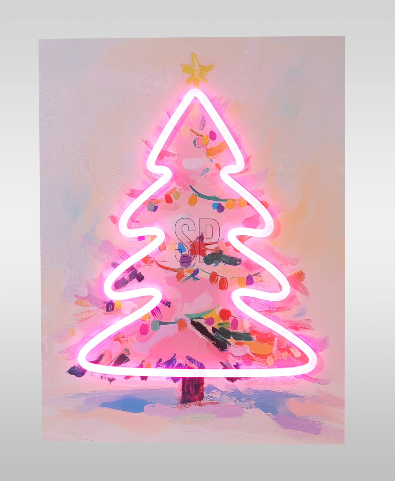 Wanddeko NEON X-MAS