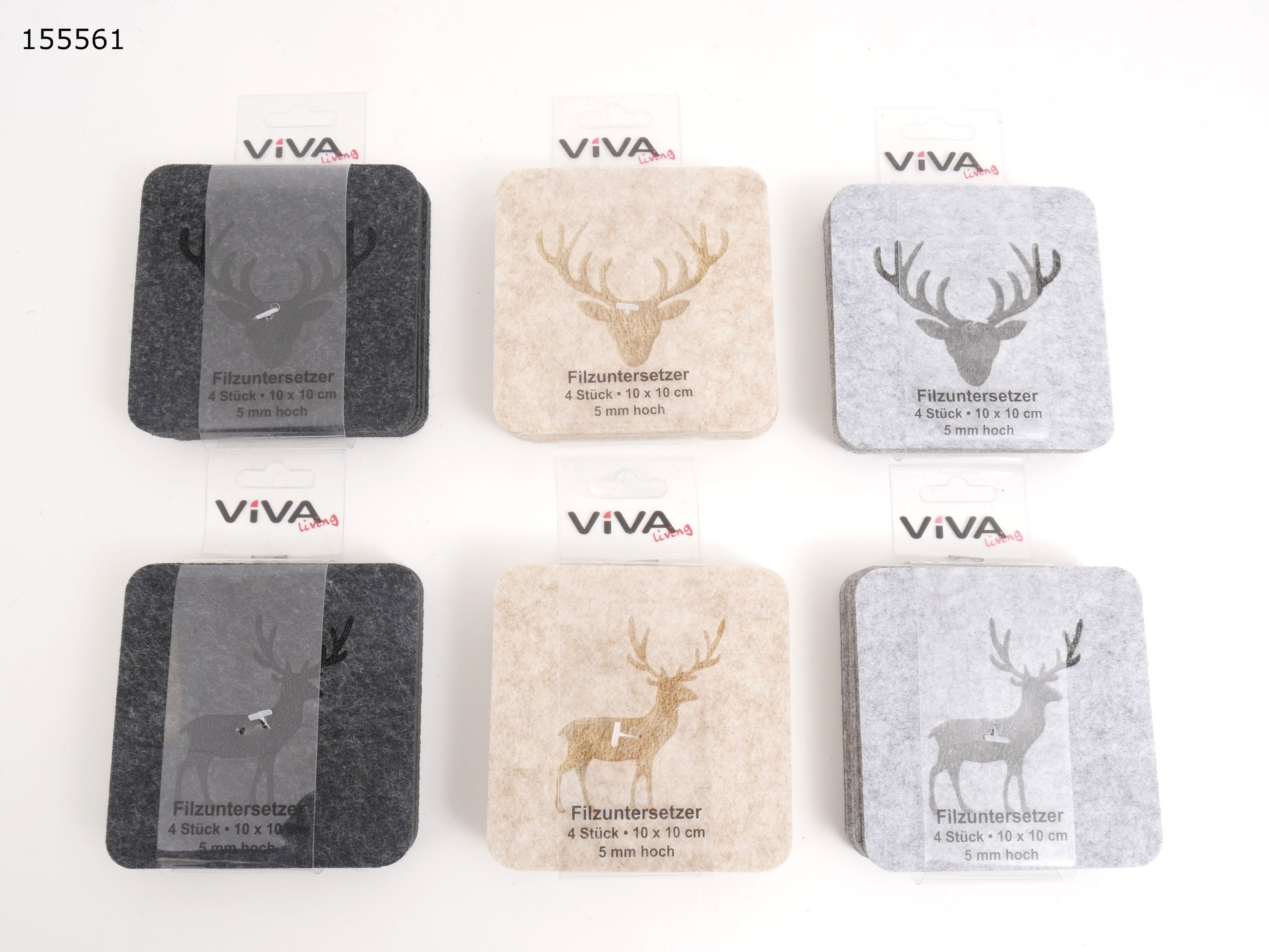 Untersetzer-Set DEER eckig