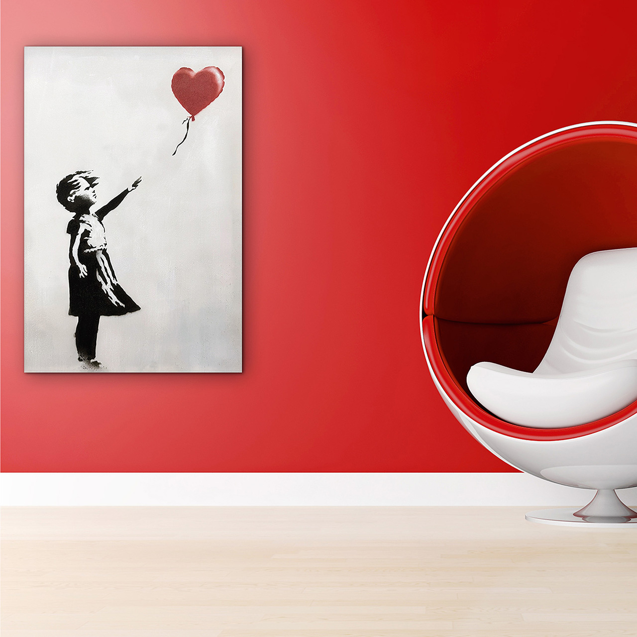 Gemälde LOVE BALLOON GIRL