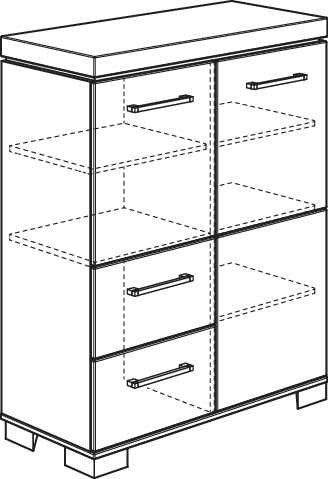 Highboard PAIDI KIRA