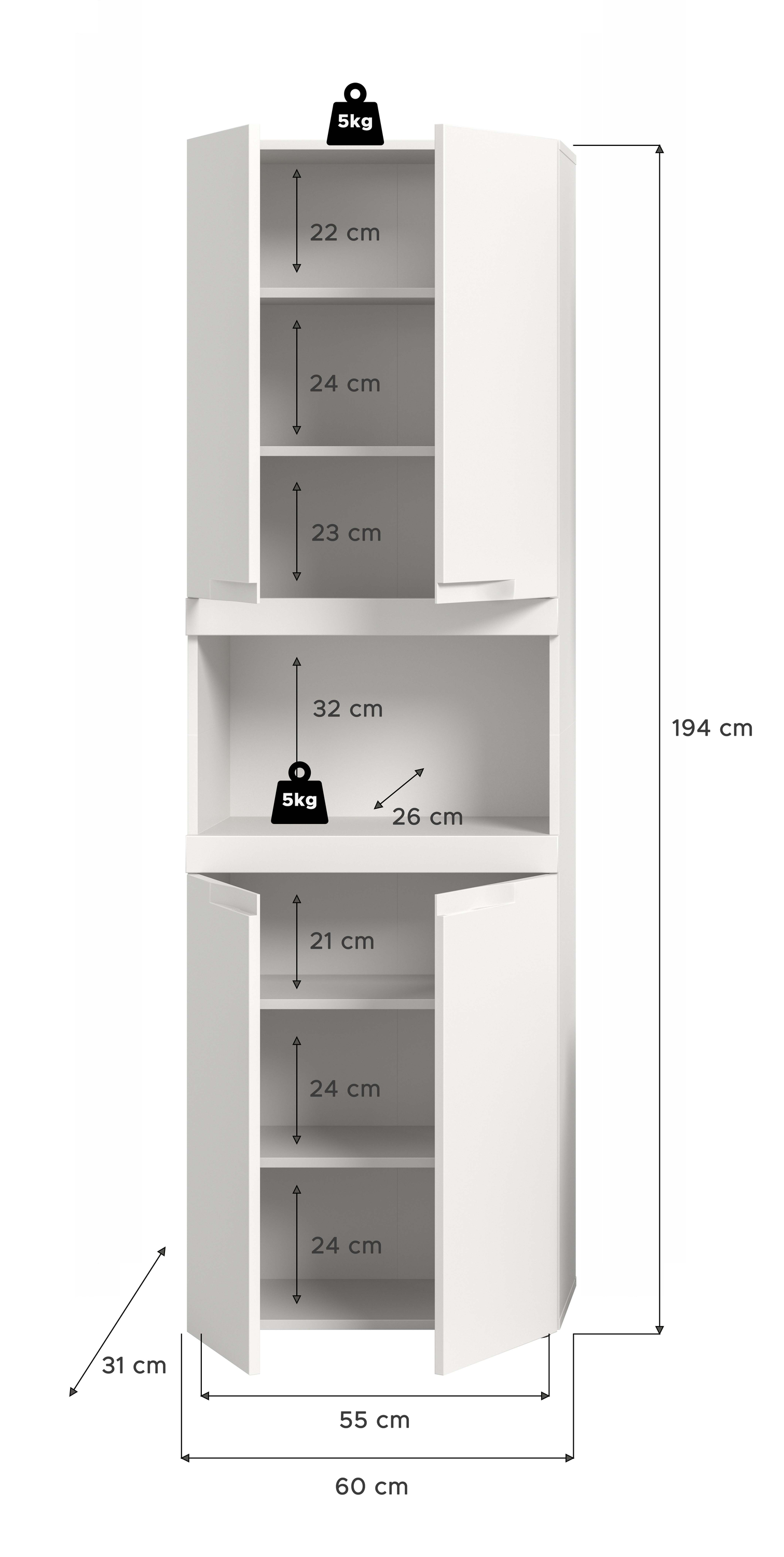 Hochschrank VIANA
