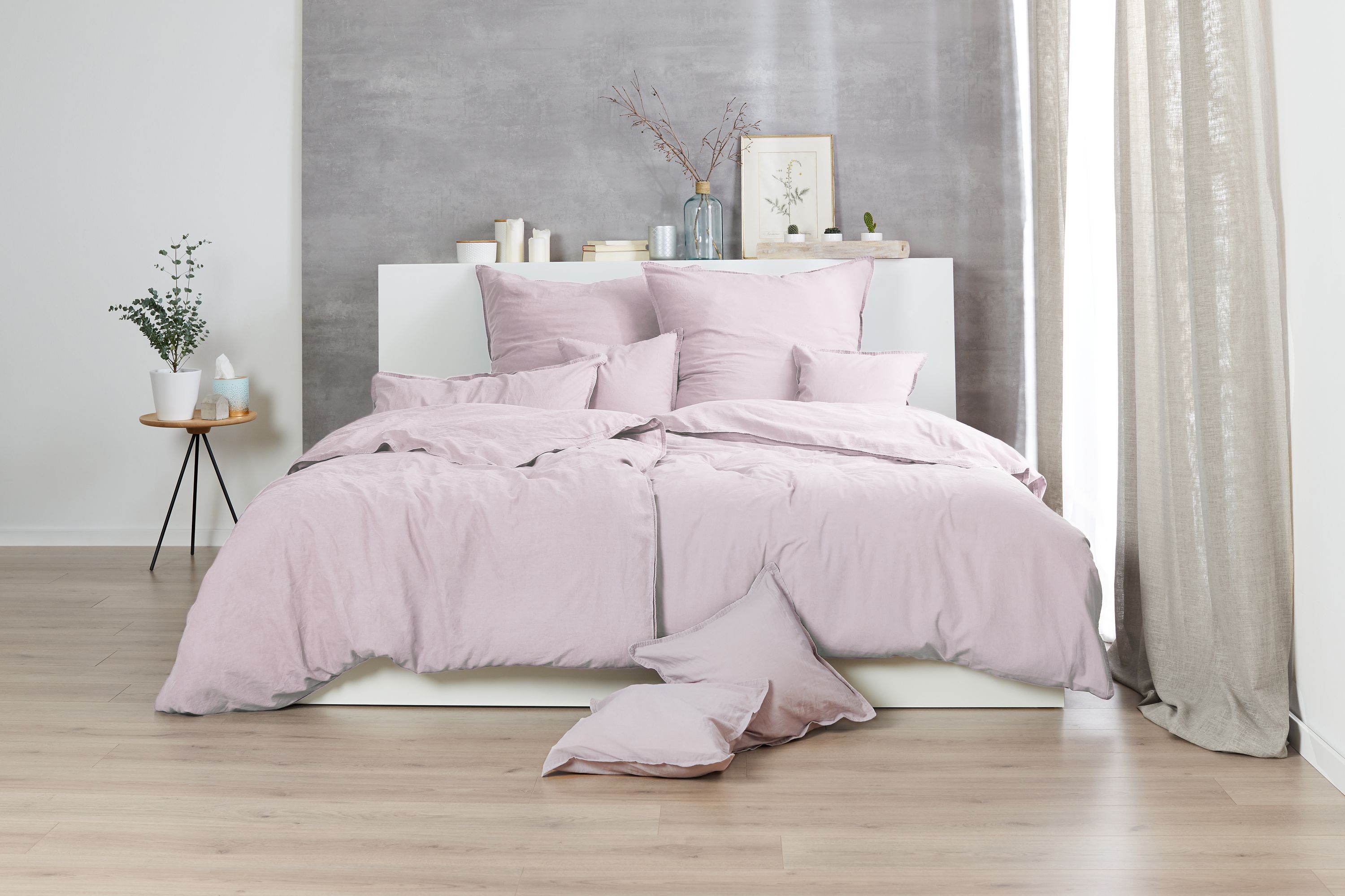 Bettwäsche Renforcé blass-rosé