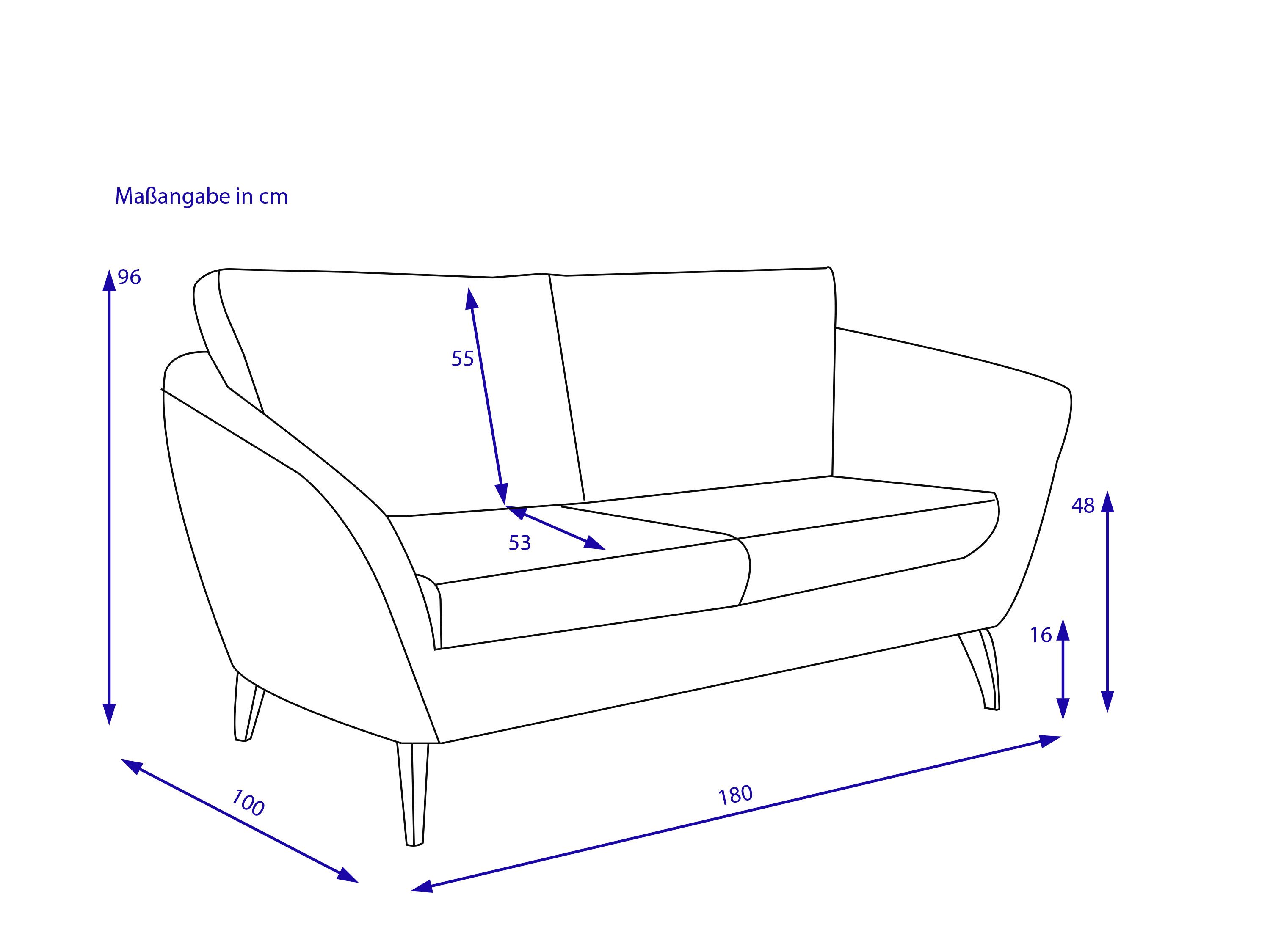 Sofa 3 Sitzer SANSIBAR FÜNEN
